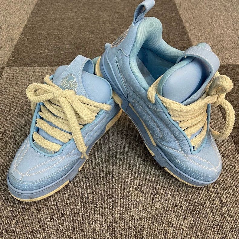 Louis Vuitton Louis Vuitton Porcelain Blue Skateboard Shoes Size US 8 / EU 41 - 3 Thumbnail