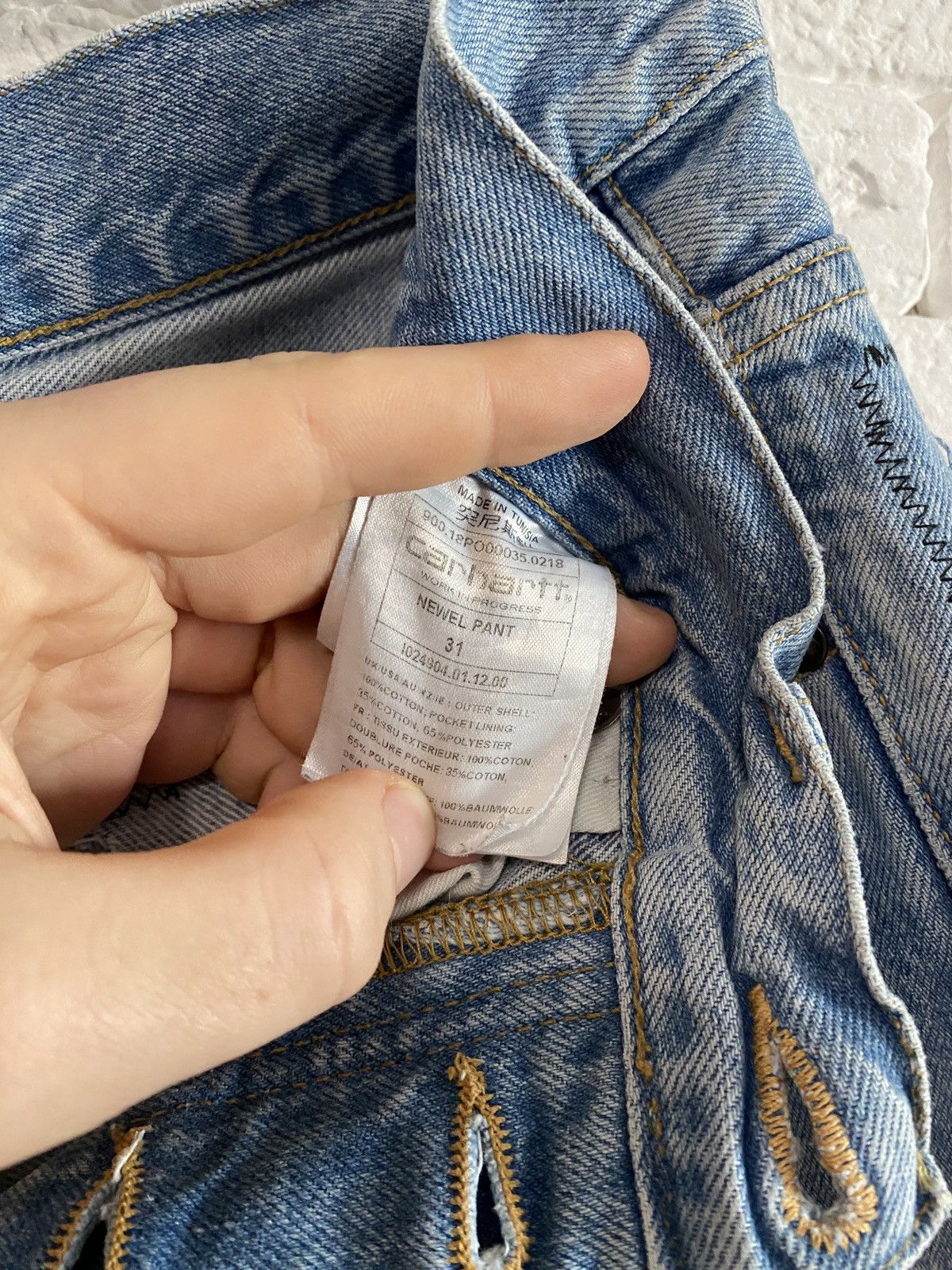 Carhartt Carhartt Reworked Custom Rap Jeans Distressed Denim Pants Size US 31 - 4 Thumbnail