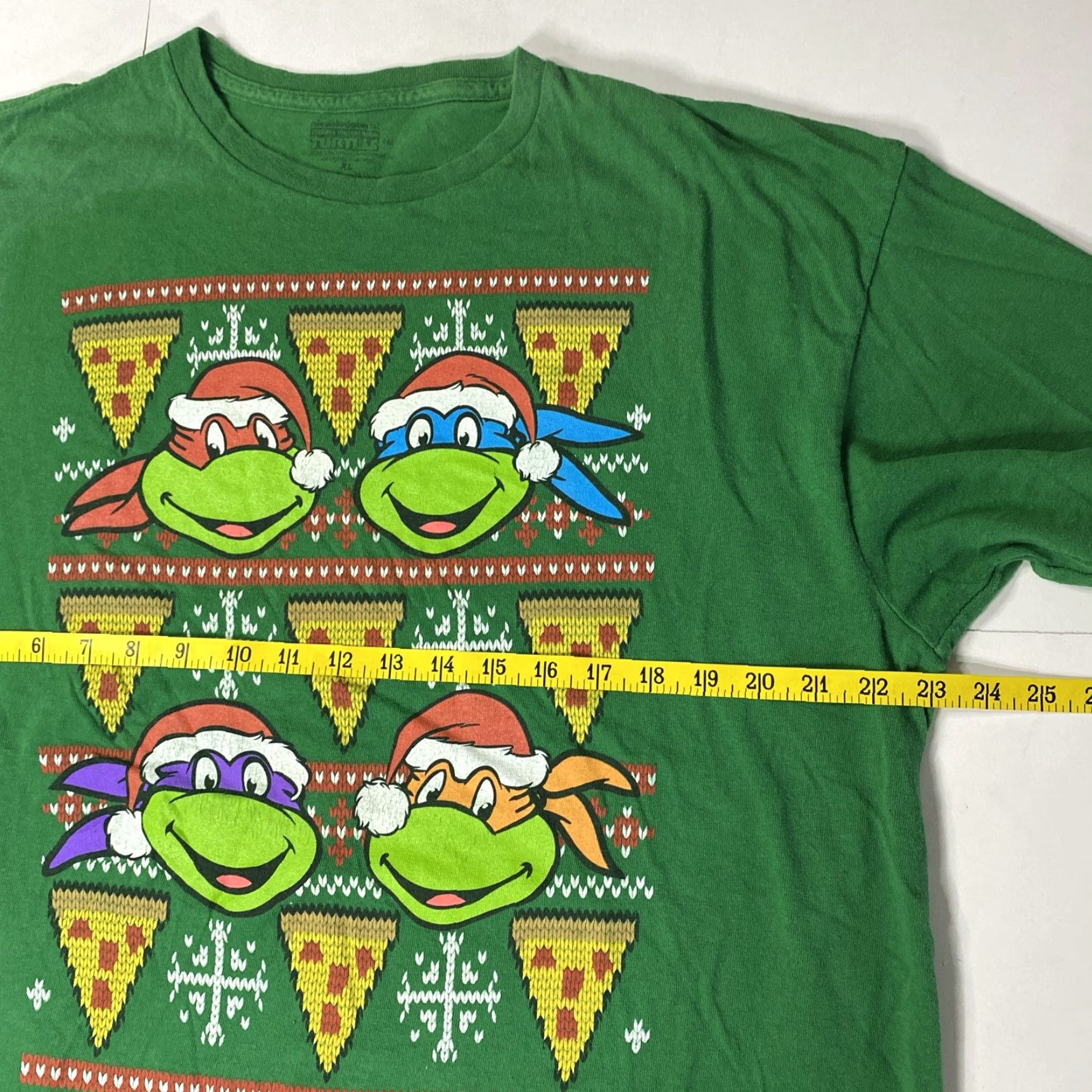 Nickelodeon VINTAGE Ninja Turtles Christmas T Shirt XL TMNT Teenage Mutant Ninja Turtles Mens Size US XL / EU 56 / 4 - 4 Thumbnail