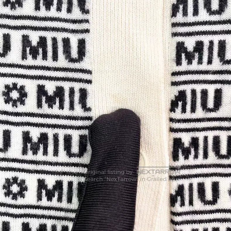 Miu Miu Miu Miu 40 Barrage logo wild cardigan Size L / US 10 / IT 46 - 6 Thumbnail