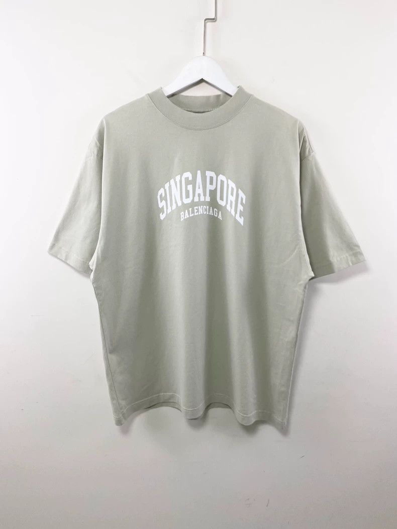 Balenciaga Balenciaga Limited Edition Singapore Short Sleeve T-shirt-dmc Size US M / EU 48-50 / 2 - 1 Thumbnail