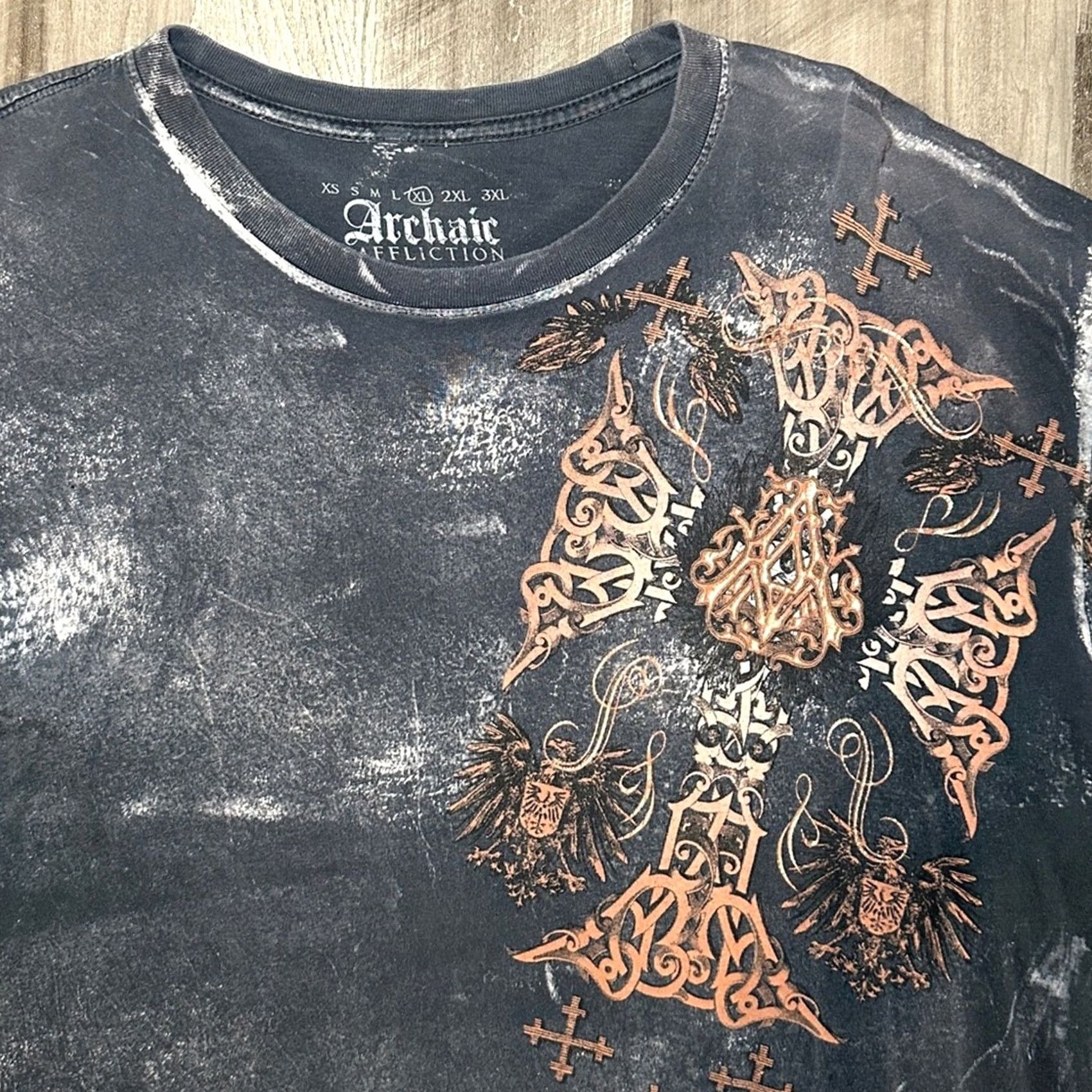 Affliction Affliction Archaic Atelier Newman Tee XL Men Black Size US XL / EU 56 / 4 - 5 Thumbnail