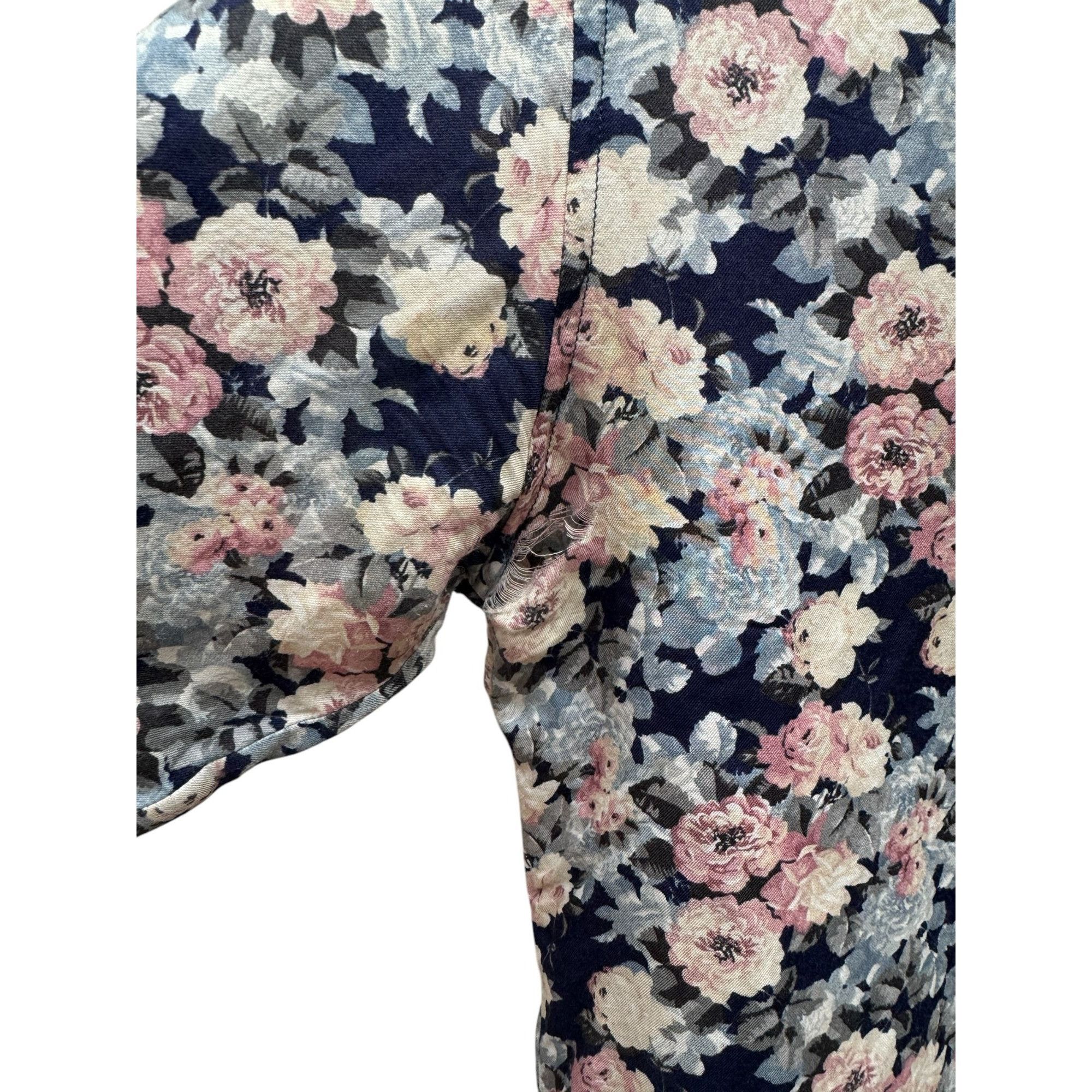 Sandro Silk Blend Floral Shirt Size US XS / EU 42 / 0 - 5 Thumbnail