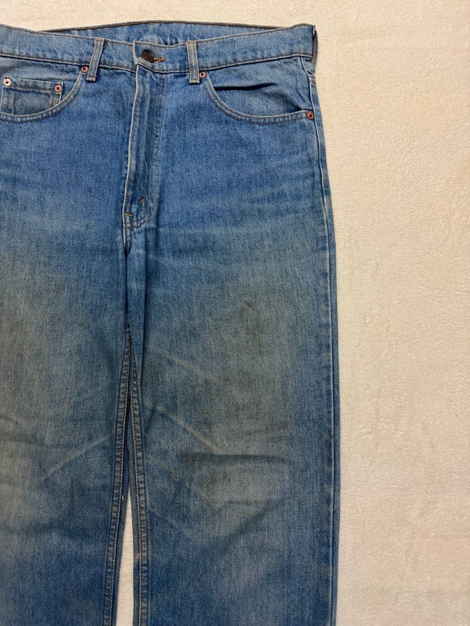 Levi's THRASHED Vintage 2000s Levi’s 515 Rusty Dirty Blue Denim Size US 32 / EU 48 - 5 Thumbnail
