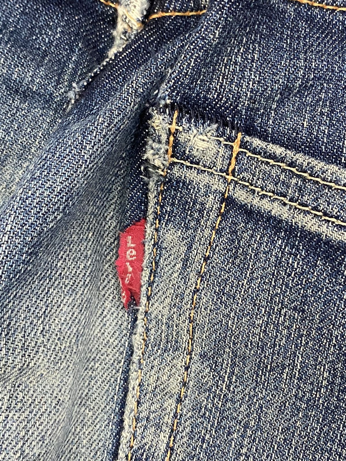 Japanese Brand × Levi's Levis 508 K445 Blue Jean Washed Distress Slim Fit Style Size US 31 - 11 Thumbnail