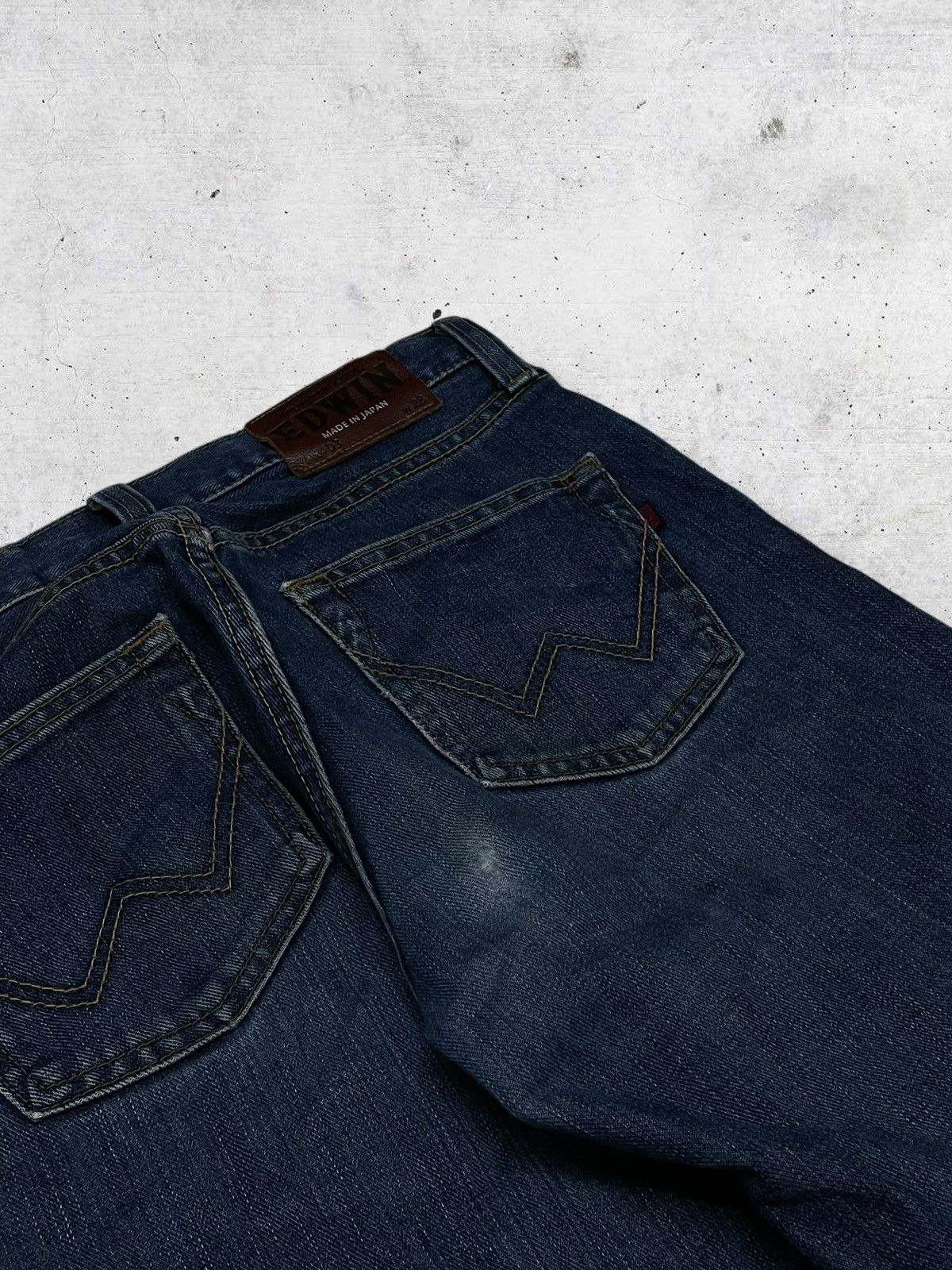 Edwin VINTAGE EDWIN 403 JAPAN DESIGNER 90S OLD DISTRESSED DENIM Size US 29 - 15 Thumbnail