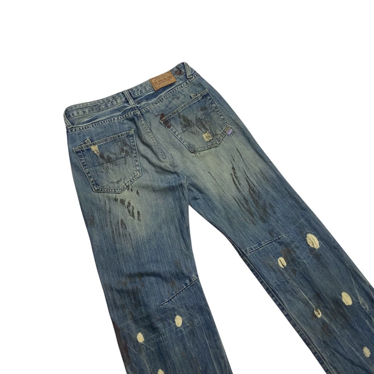 Japanese Brand 151E Distressed painting baggy pant Size US 33 - 10 Thumbnail