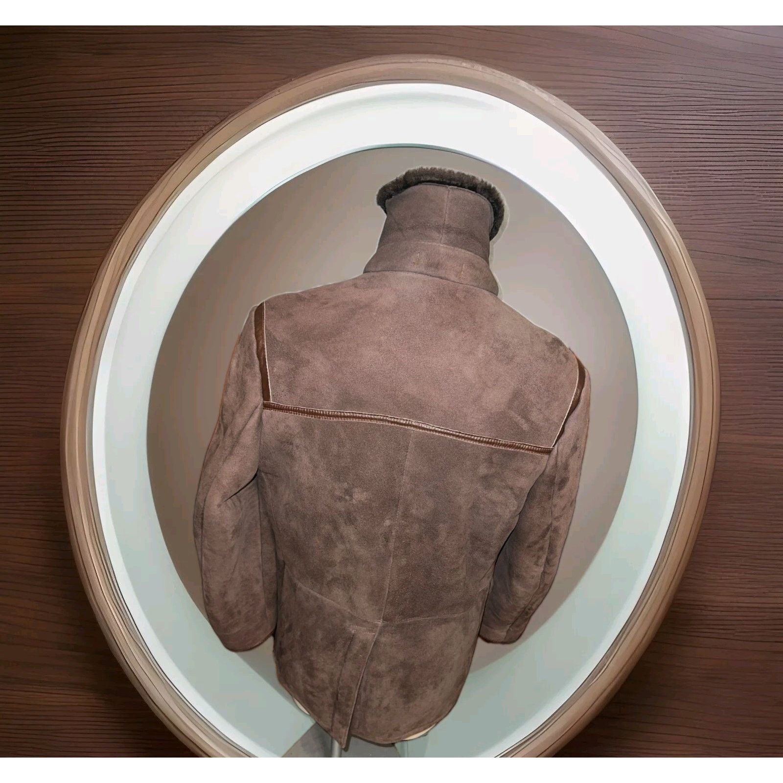 Sawyer of Napa Mens Sawyer Brown Shearling Leather Coat Jacket Size 40 Size US M / EU 48-50 / 2 - 4 Thumbnail