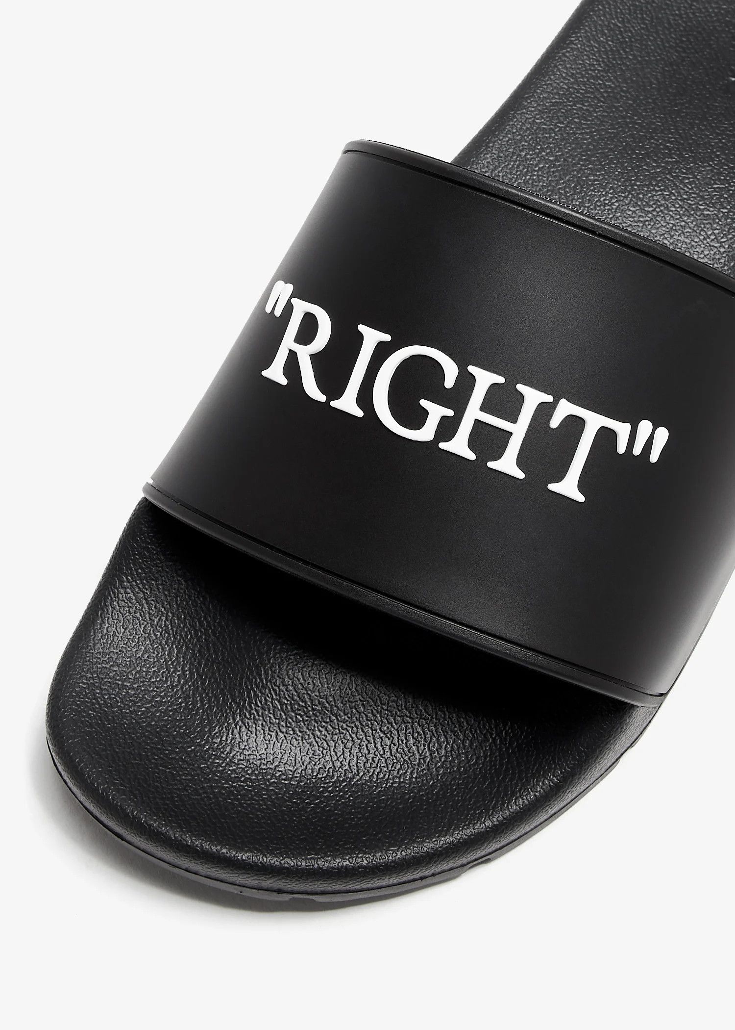 Off-White o1s22i1n1124 Rubber Slides in Black Size US 8 / EU 41 - 3 Thumbnail