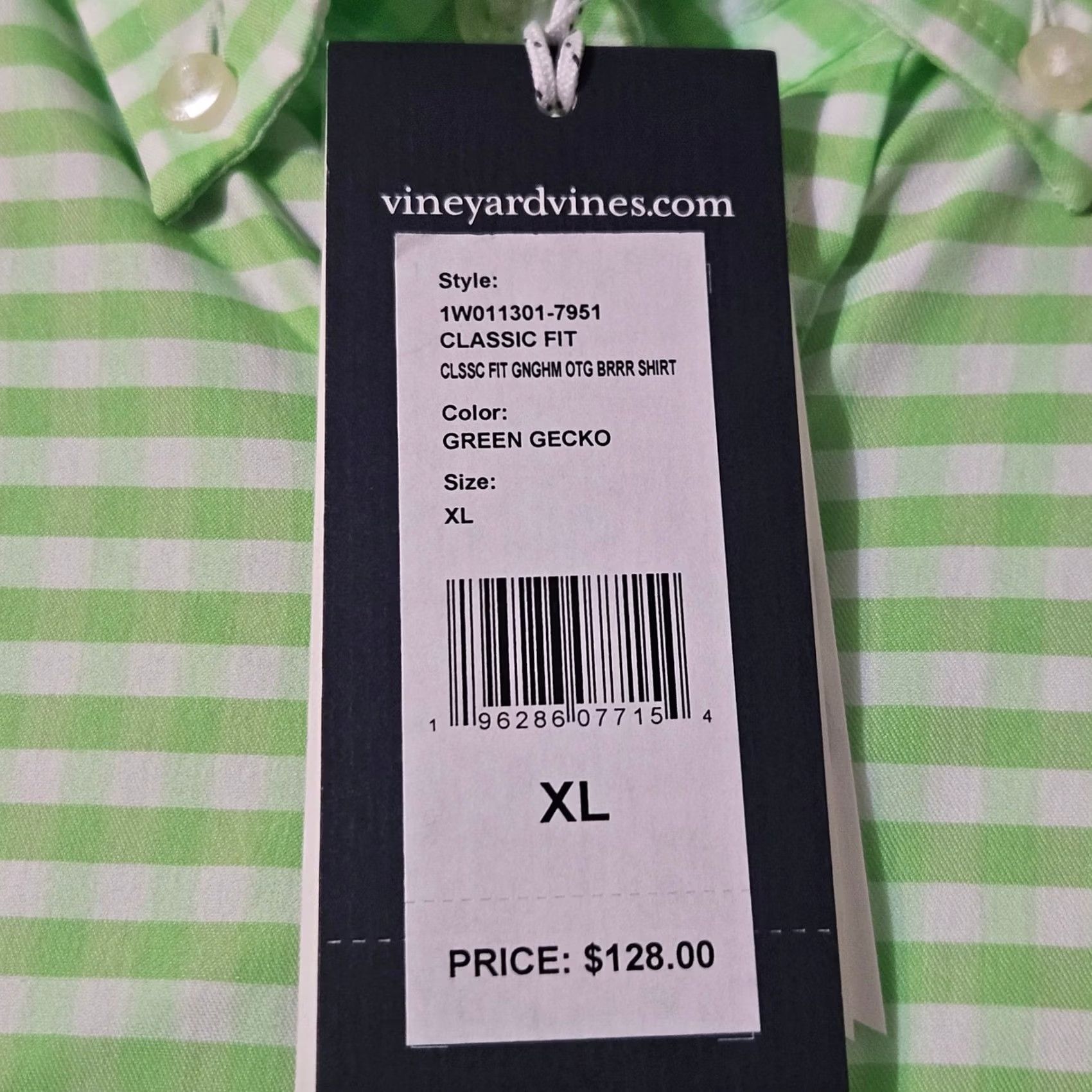 Vineyard Vines Vineyard Vines Shirt Mens XL White NWT Brrr OTG The Performance Size Gingham Green Size US XL / EU 56 / 4 - 5 Thumbnail