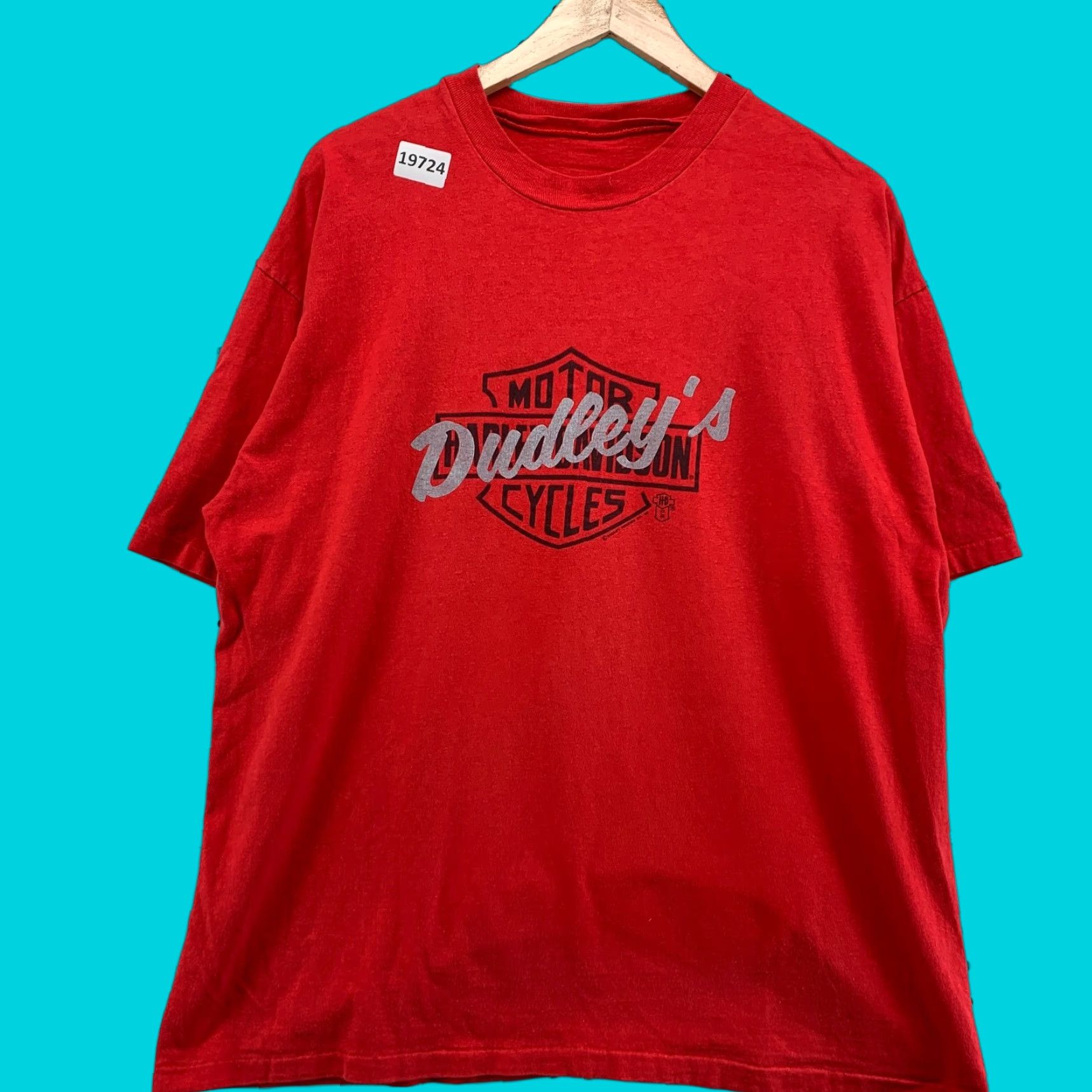 Harley Davidson VINTAGE Harley-Davidson Shirt Mens 2XL Red 90s Graphic Print Crew Neck Single Stitch T-Shirt Size US XXL / EU 58 / 5 - 1 Thumbnail