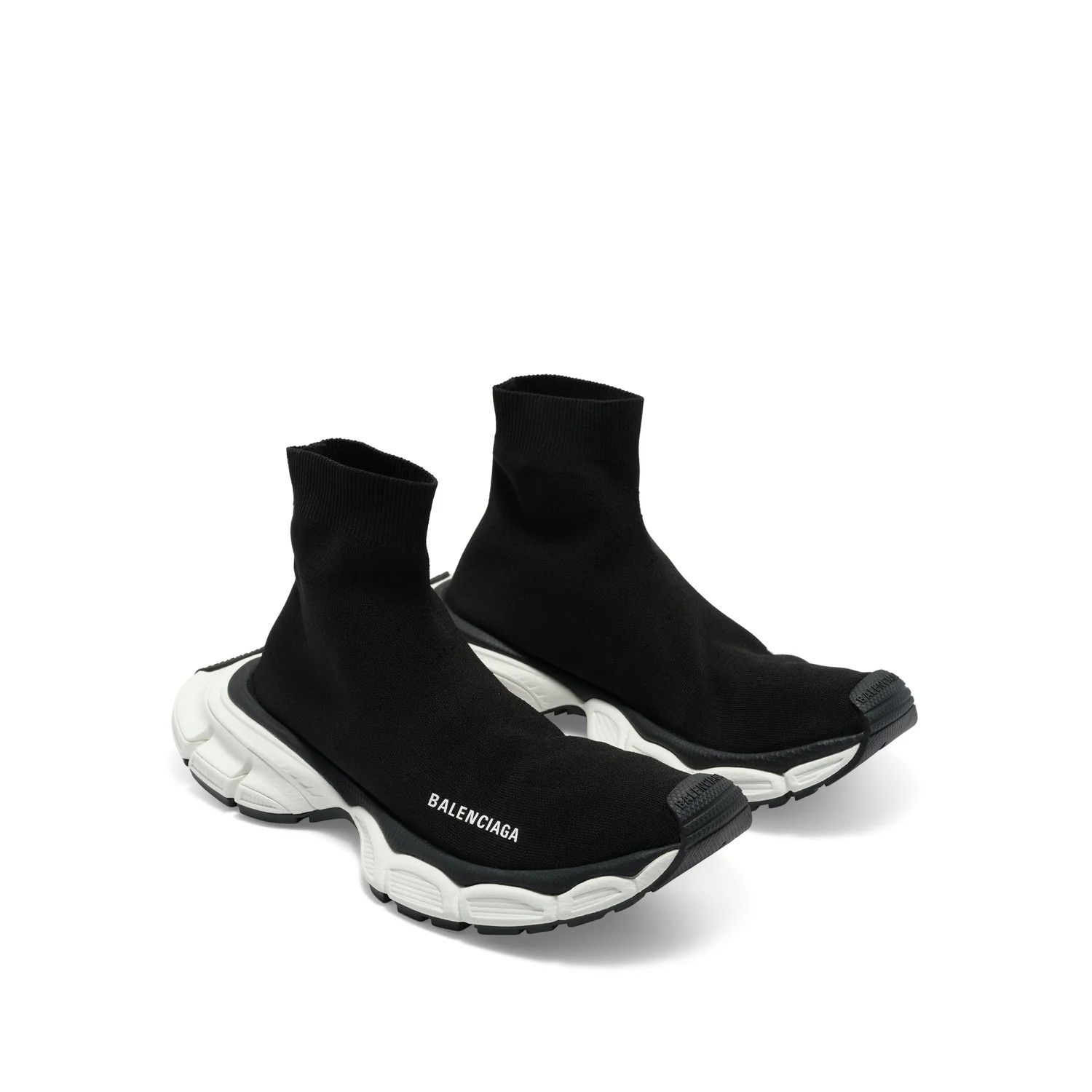 Balenciaga o1mris0824 Sneaker in Black & White Size US 8 / EU 41 - 3 Thumbnail