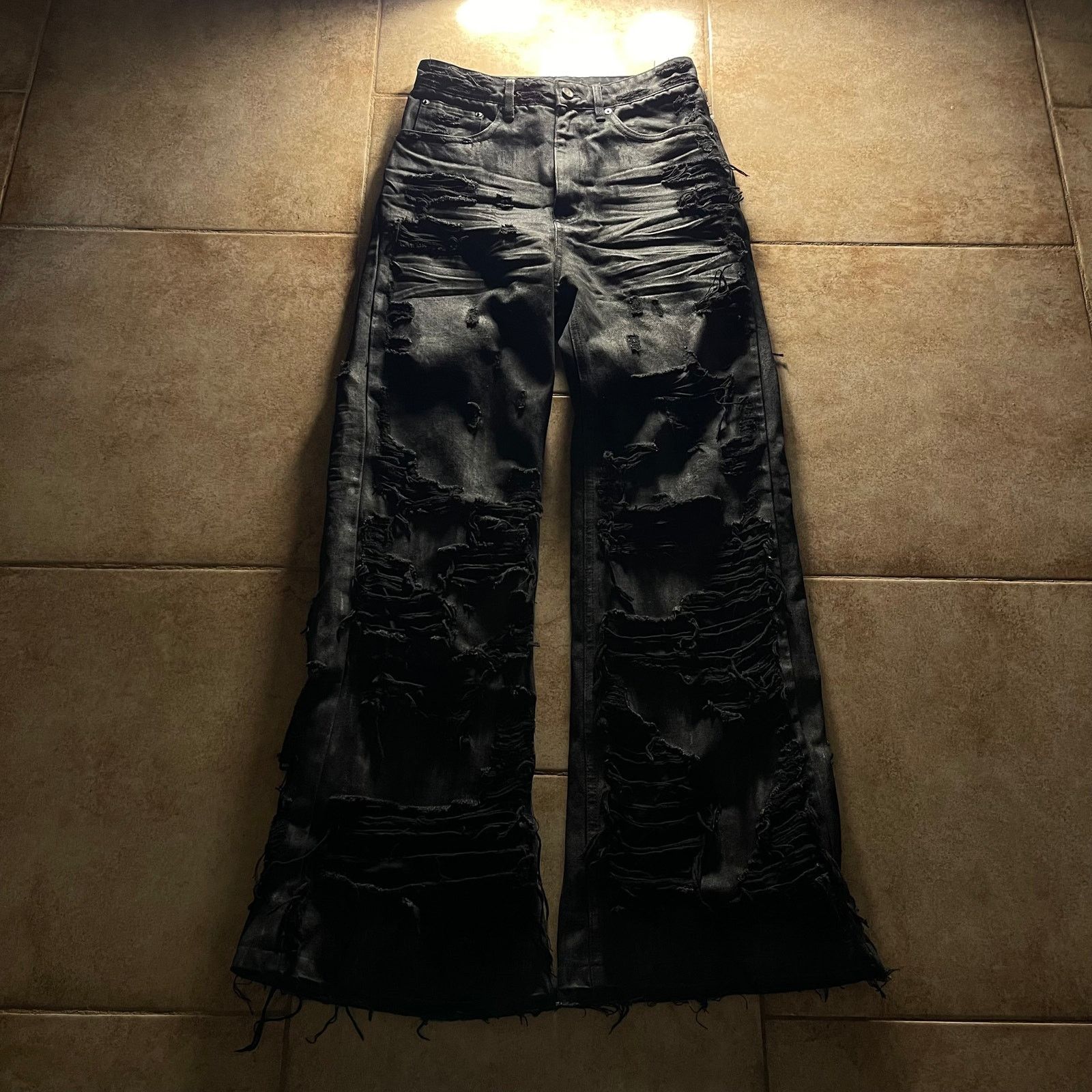 Designer × Japanese Brand × Vintage Black Baccara Distressed 