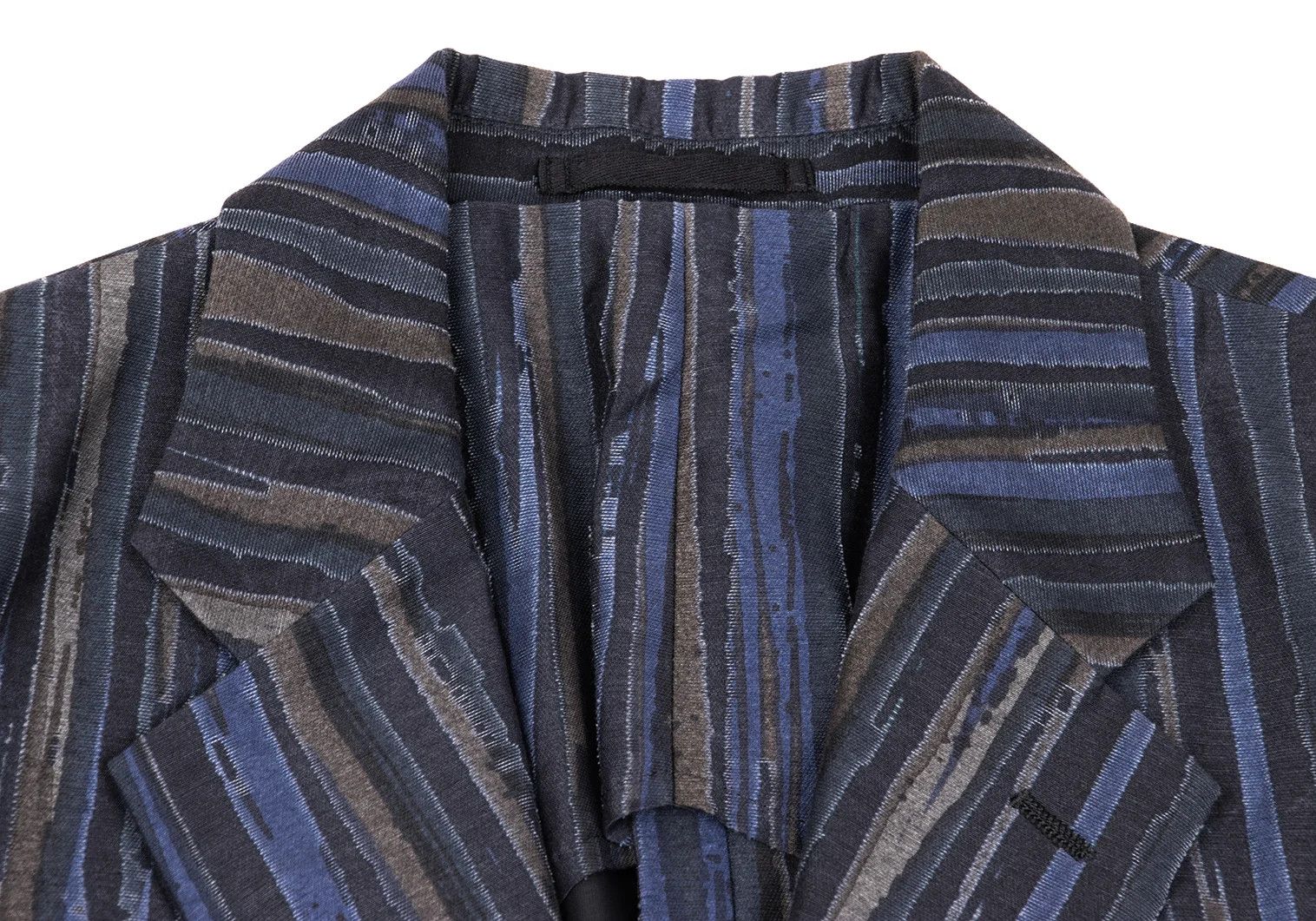 Issey Miyake Cotton-Poly Blend Striped Setup in Blue 2 Size US 32 / EU 48 - 4 Thumbnail