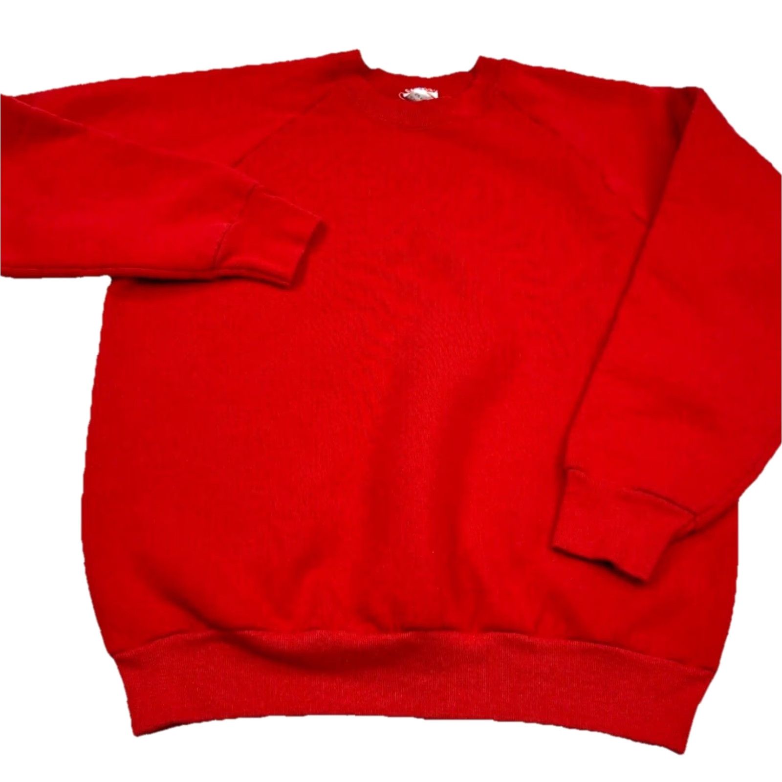 Fruit Of The Loom VINTAGE Fruit Of The Loom Sweatshirt Men Large Red Blank Crewneck Sweater 90s Size US L / EU 52-54 / 3 - 2 Thumbnail
