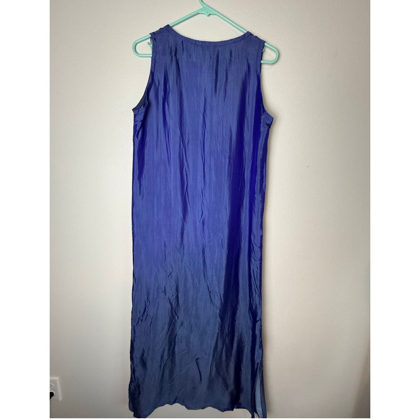 Endless Endless Knot Art Silk Blend Maxi Sheath Dress, Blue, Sz Med Size M / US 6-8 / IT 42-44 - 2 Thumbnail