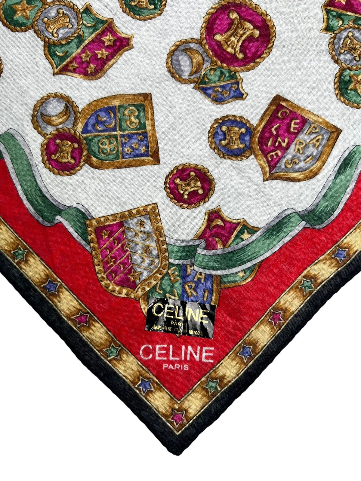 Celine Celine Handkerchief Neckerchief Bandana Pocketsquare Size ONE SIZE - 3 Thumbnail