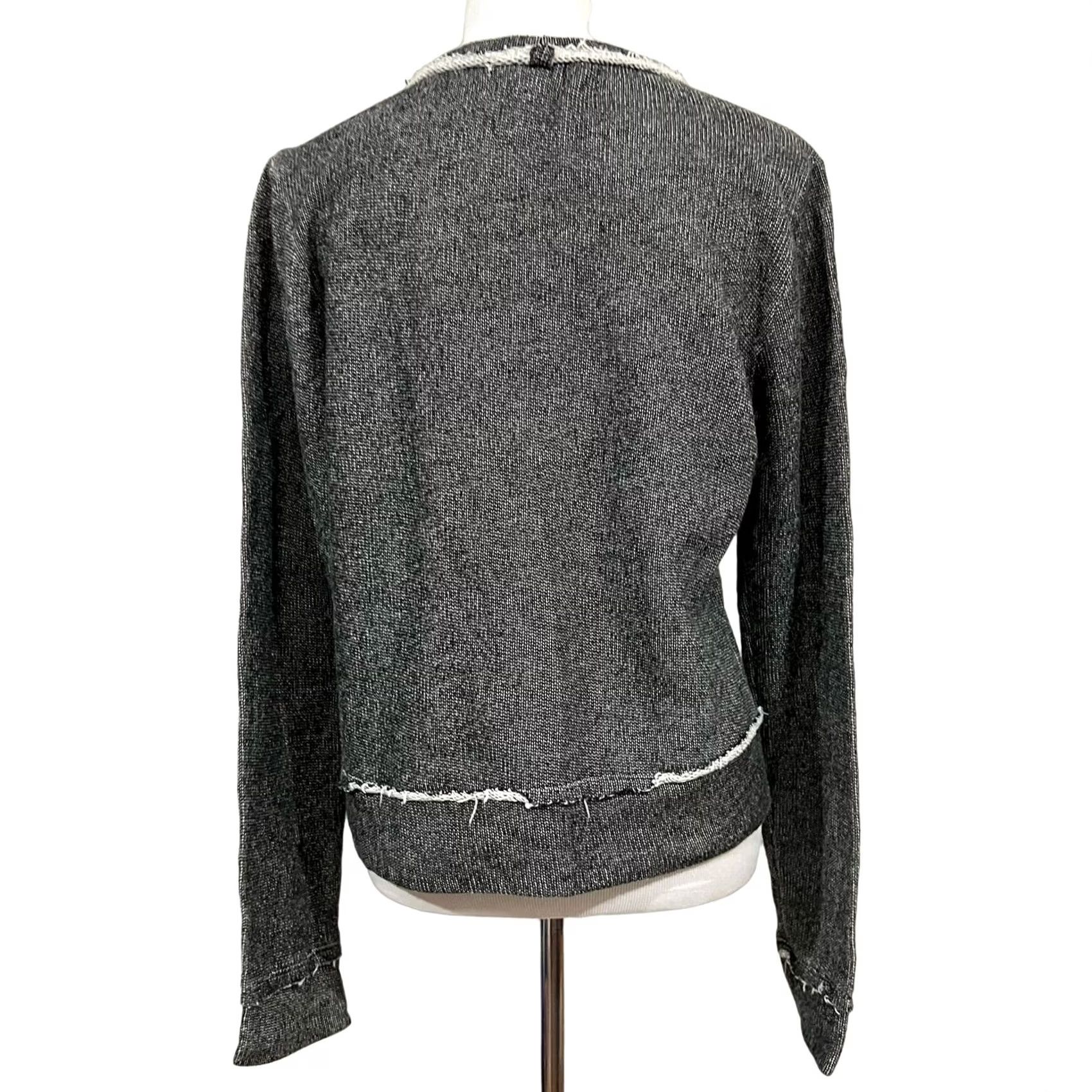 Vintage Cloth & Stone Sweatshirt Top Gray Cotton Blend Pullover Sz M Women Crew Neck Long Sleeve Size M / US 6-8 / IT 42-44 - 4 Thumbnail