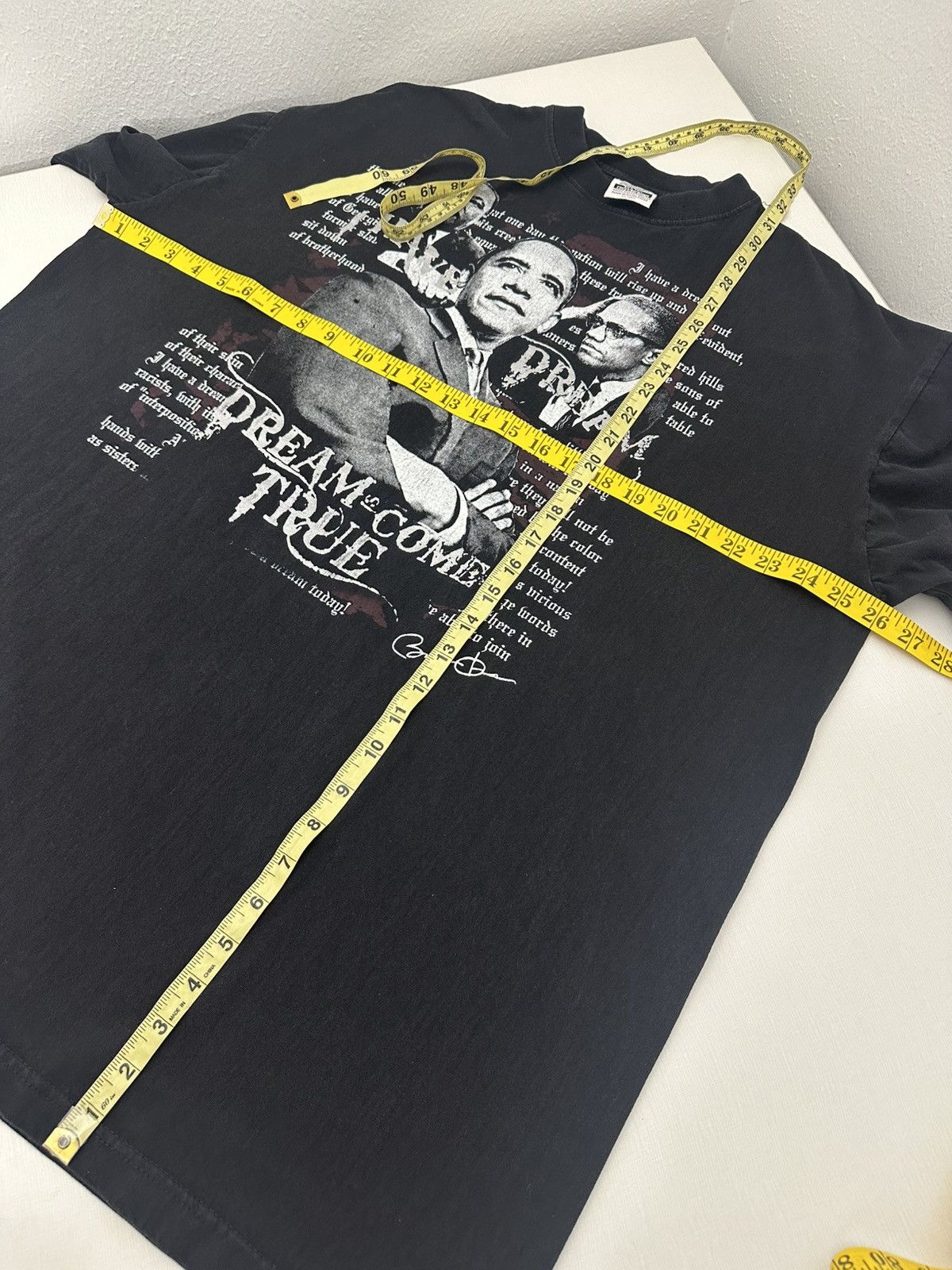Rap Tees Vintage MLK Malcom X Obama 2008 Tshirt XXL President Tee Size US XXL / EU 58 / 5 - 5 Thumbnail