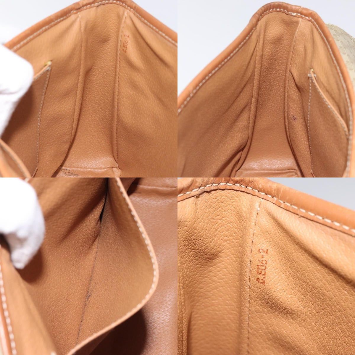 Celine CELINE Macadam Canvas Hand Bag Pvc Beige Gold Size ONE SIZE - 12 Thumbnail