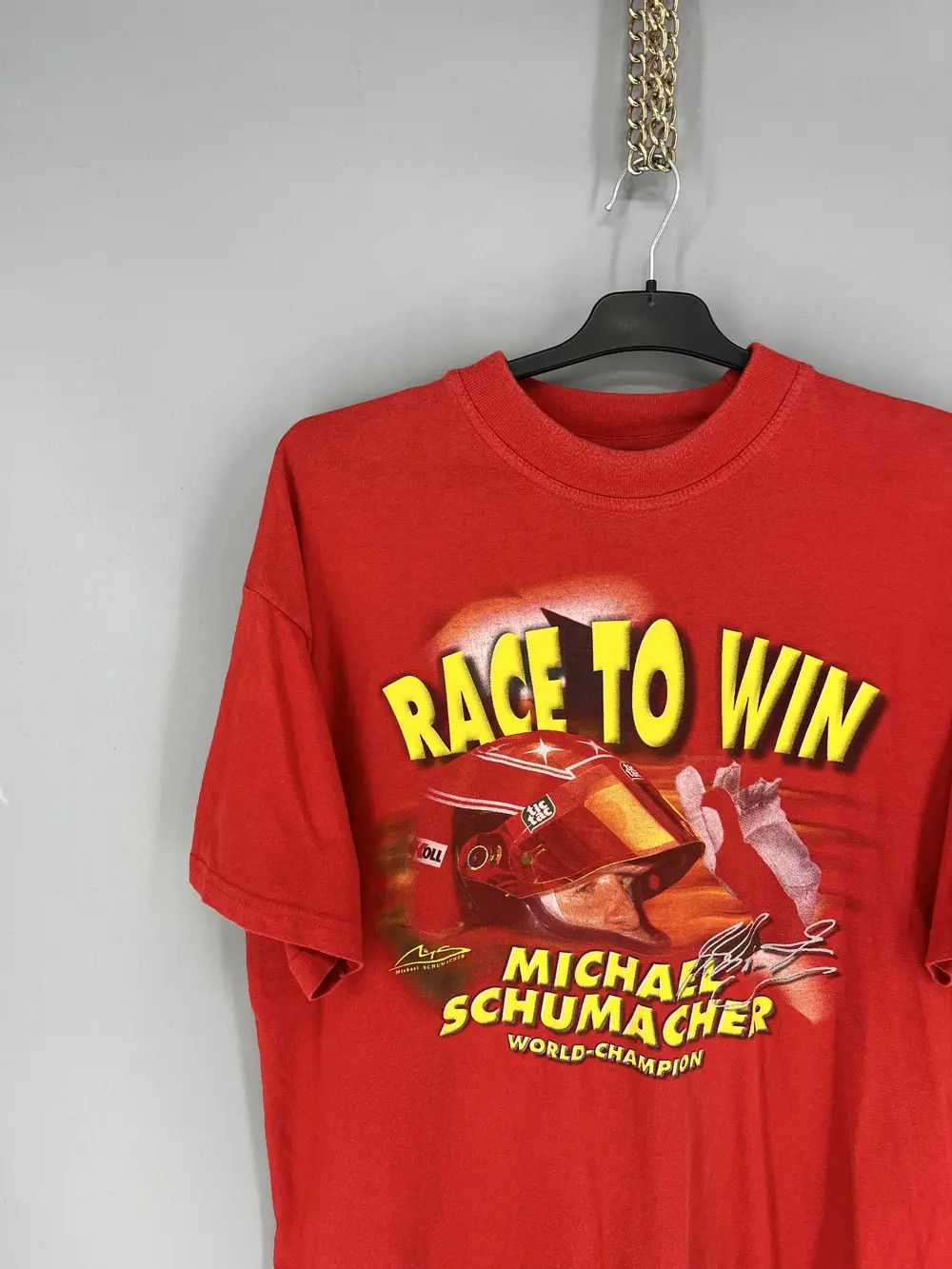 Formula 1 Michael Schumacher Race To Win World Champion Shirt Size US M / EU 48-50 / 2 - 4 Thumbnail