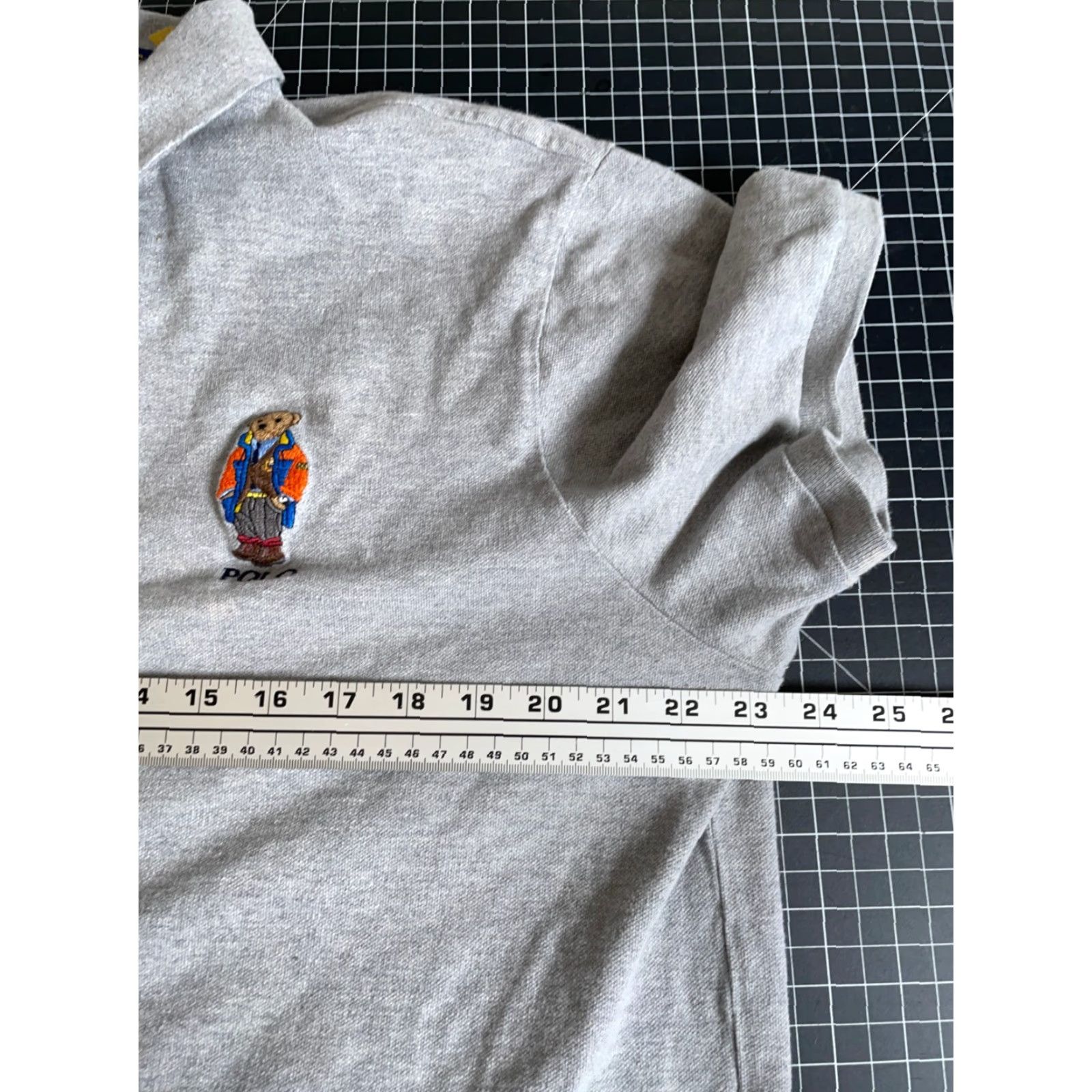 Polo Ralph Lauren VINTAGE Polo Ralph Lauren Polo Bear Shirt Mens XL Gray Custom Slim Fit Embroidered 90s Retro Preppy Classic Size US XL / EU 56 / 4 - 6 Thumbnail