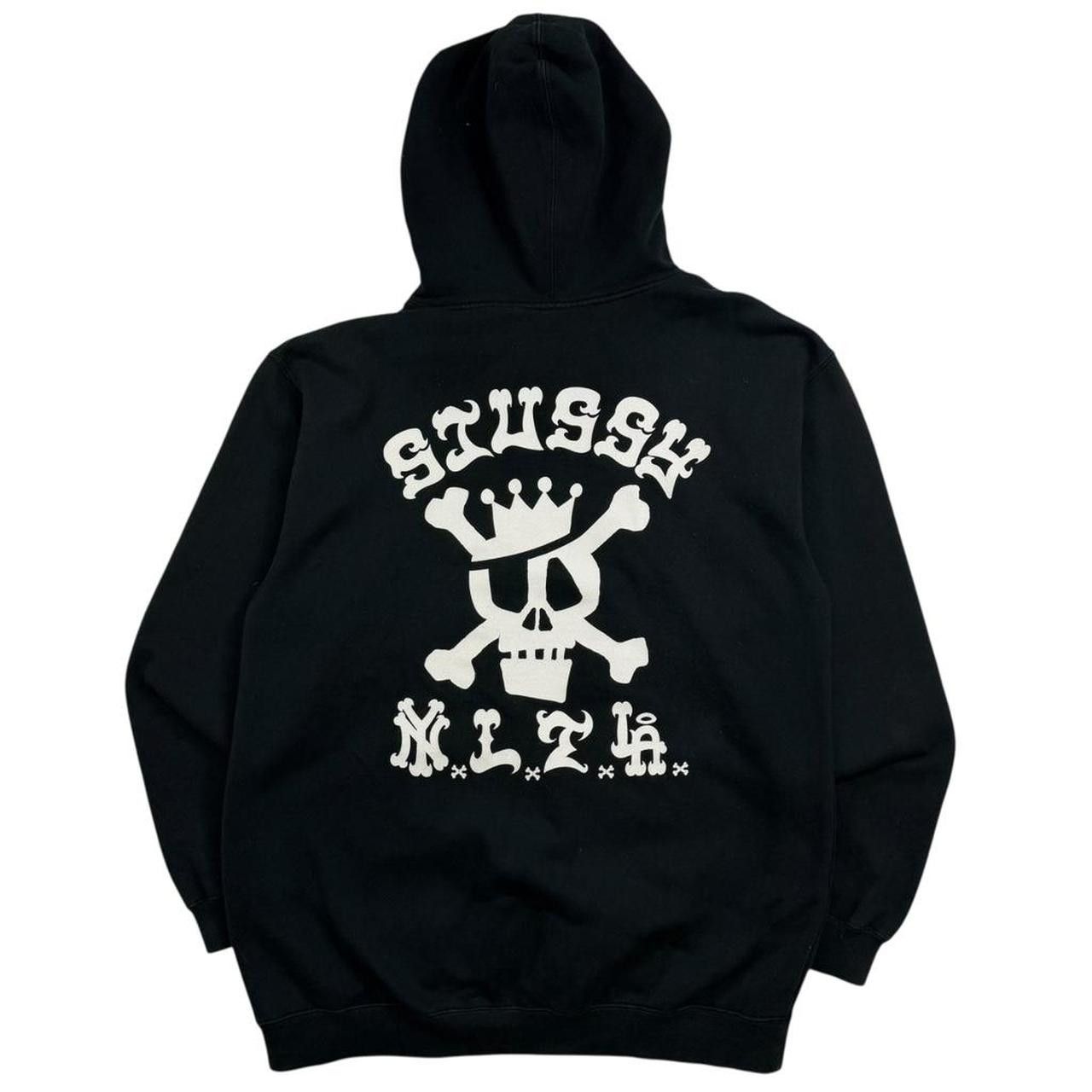 Stussy Vintage 2000s Stussy NYLTLA Skull Pullover Hoodie - Large Size US L / EU 52-54 / 3 - 1 Thumbnail