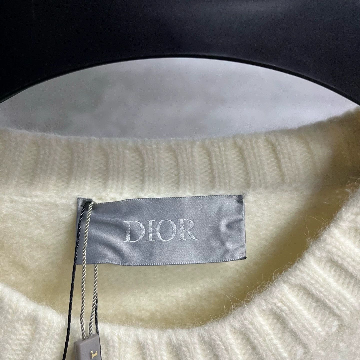 Dior Dior Latest Beige Chain Detail Wool Pullover Size US XL / EU 56 / 4 - 2 Thumbnail