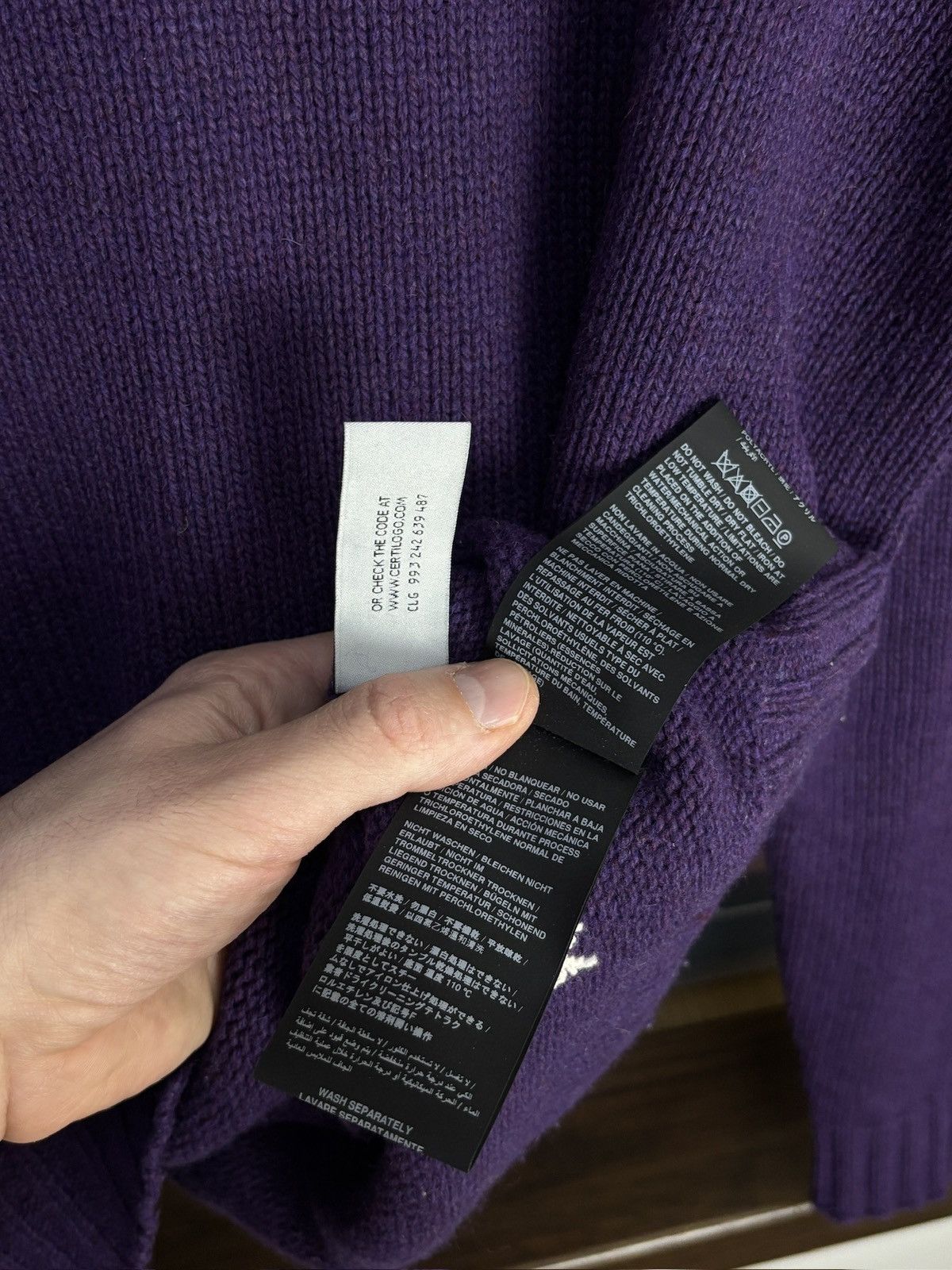 Palm Angels Palm Angels Knit Back Big Logo Sweater Hype Size US L / EU 52-54 / 3 - 9 Thumbnail