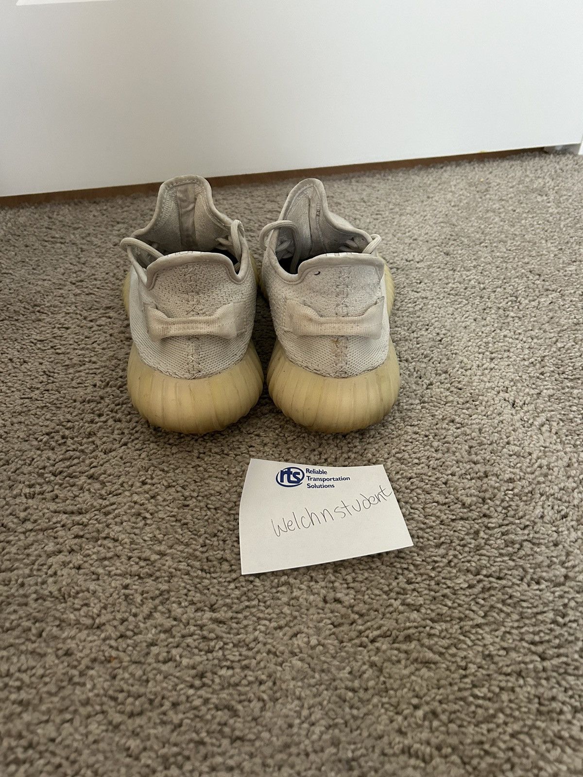 Adidas Triple White Yeezy 350 Size US 11 / EU 44 - 2 Thumbnail