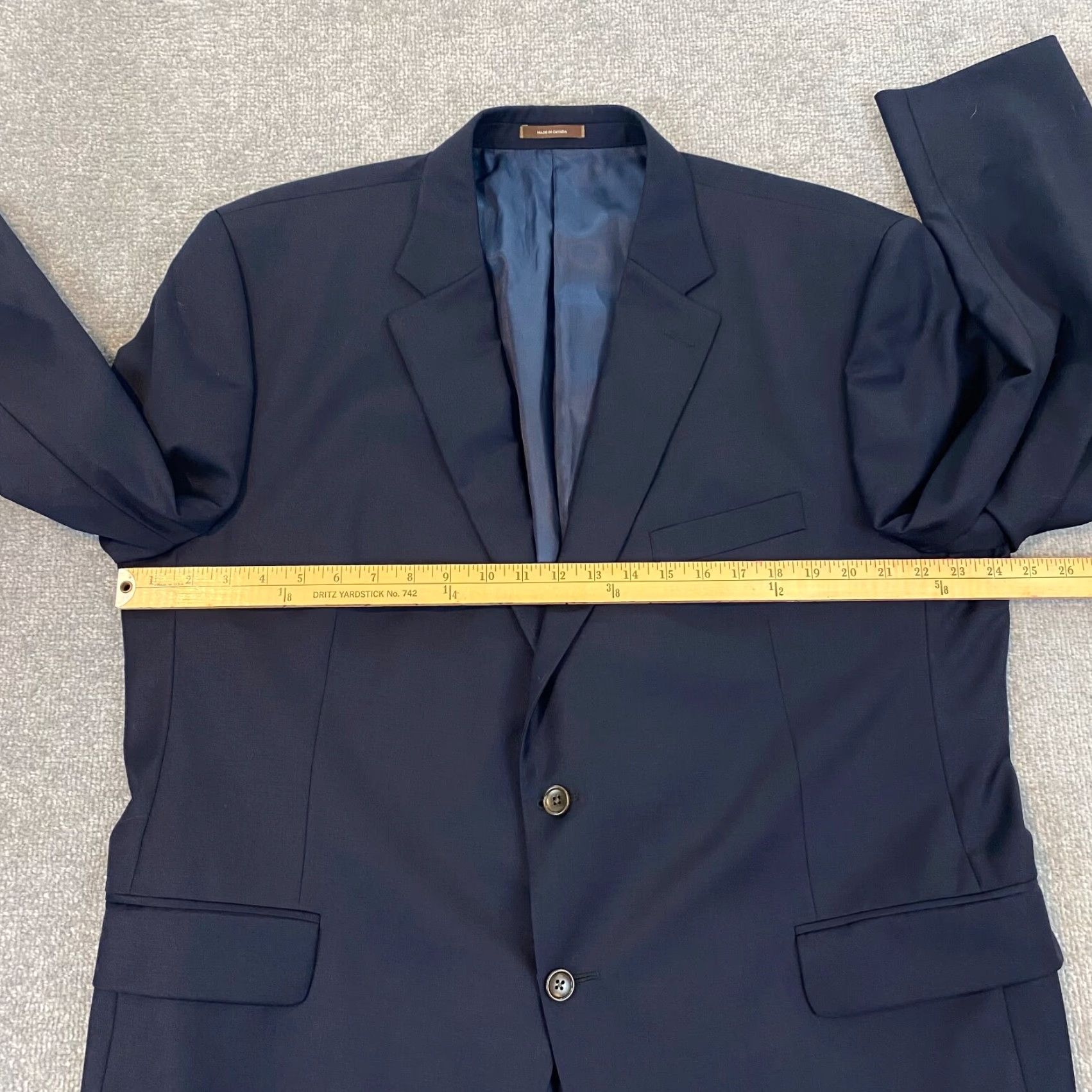 Peter Millar PETER MILLAR Blazer Jacket Men 48R Blue 100% Wool Two-Button Regular Fit Classic Sports Size 48R - 5 Thumbnail