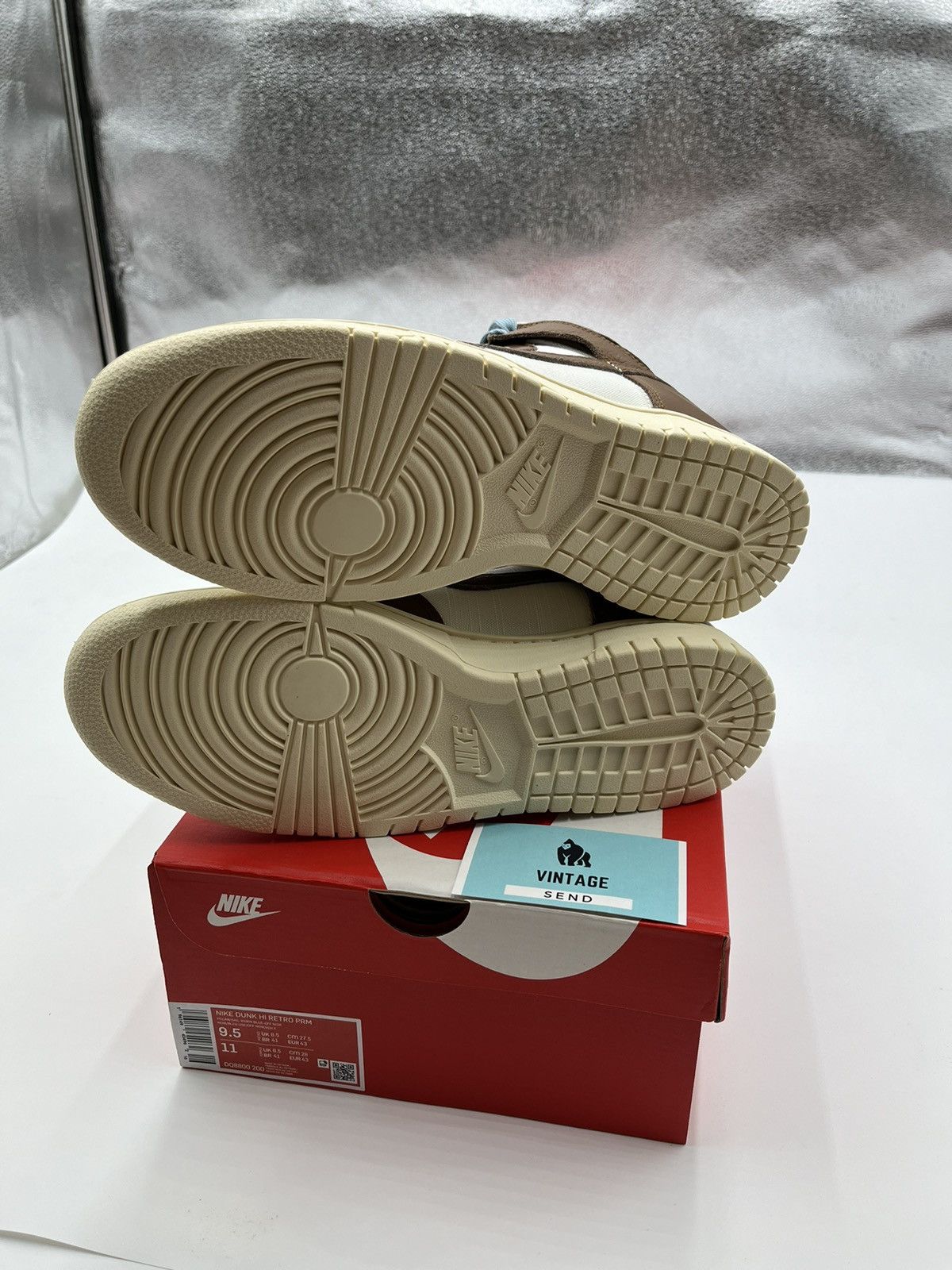 Jordan Brand × Nike Nike Dunk High Certified Pecan DQ8800-200 Size 9.5M/11W Size US 9.5 / EU 42-43 - 5 Thumbnail
