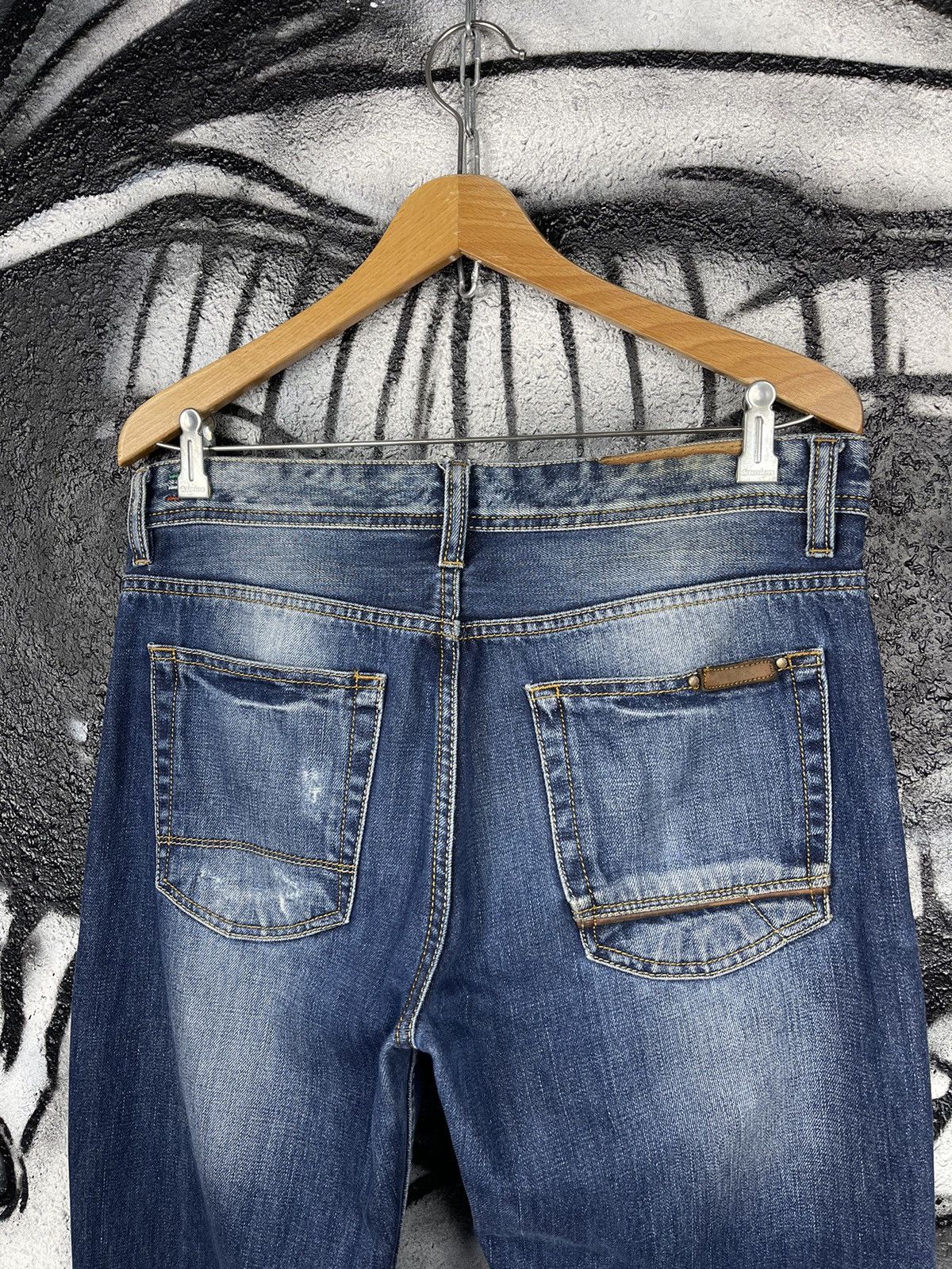 Diesel Diesel Y2K Faded Blue Denim Straight Jeans Size W33 L34 Size US 33 - 8 Thumbnail