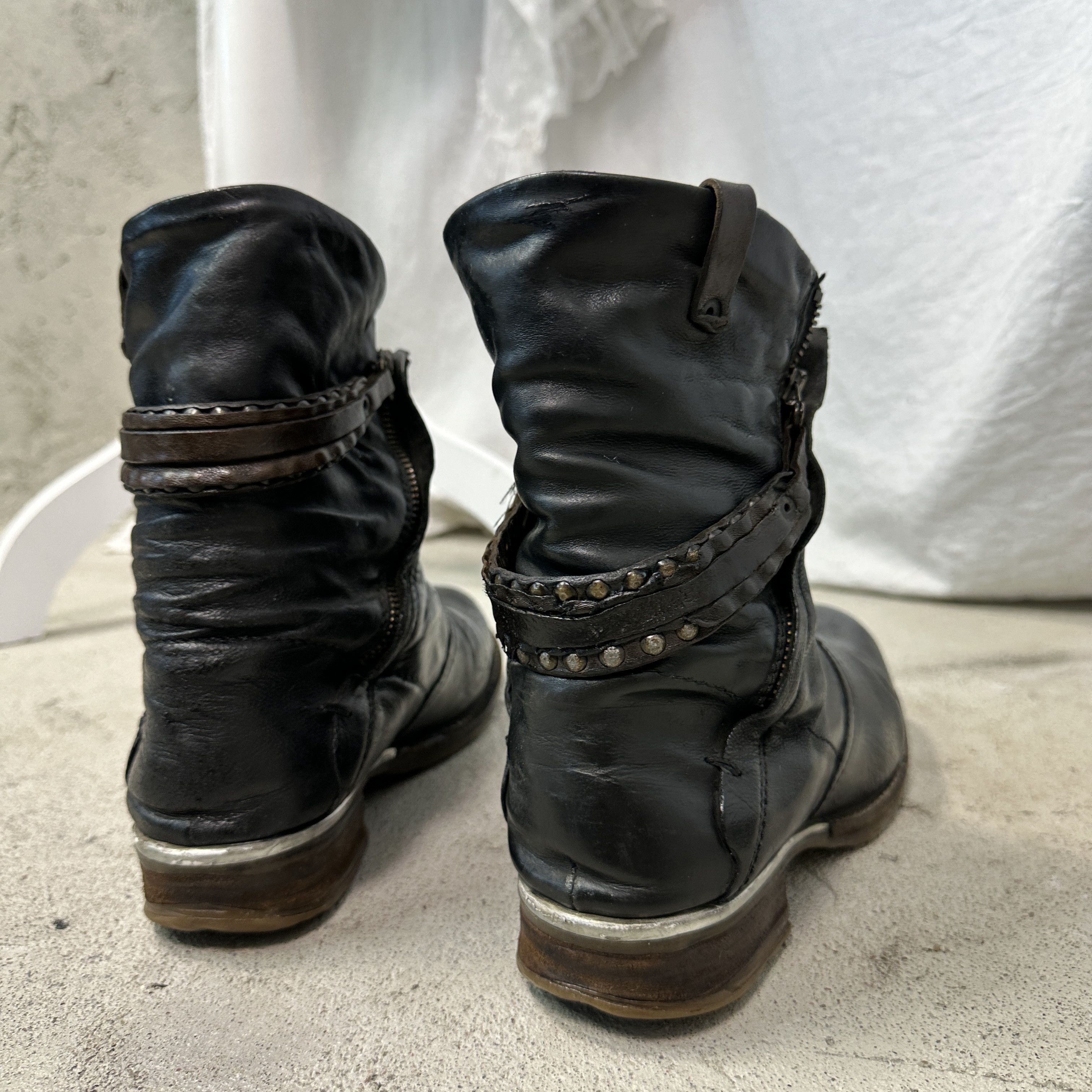 A.S.98 Vintage Avant Garde Leather A.S.98 Airstep Pirate Boots Y2K Size US 9 / IT 39 - 10 Thumbnail