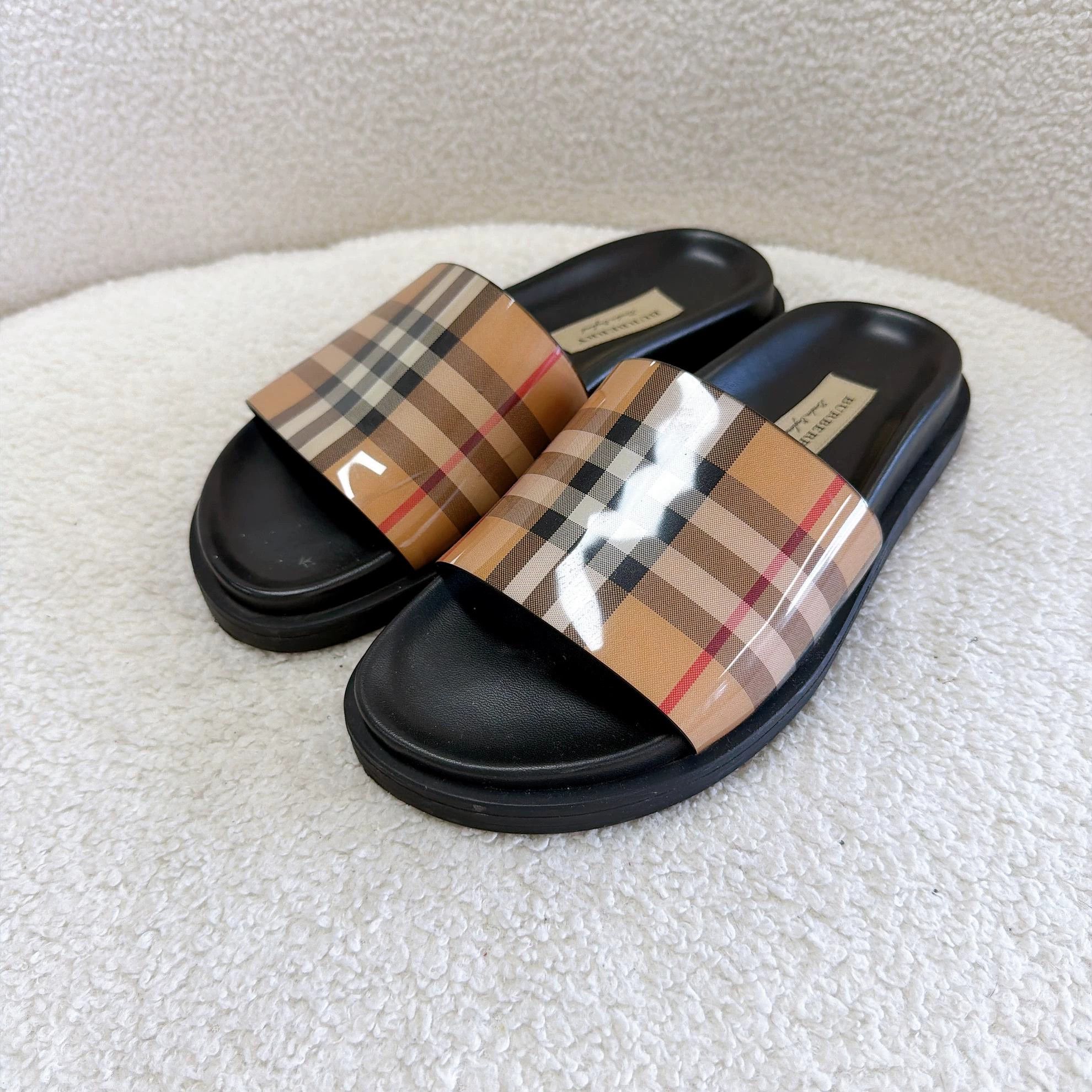 Burberry Burberry Horseferry Check Slippers Women's 35 Size US 4.5 / IT 34.5 - 5 Thumbnail