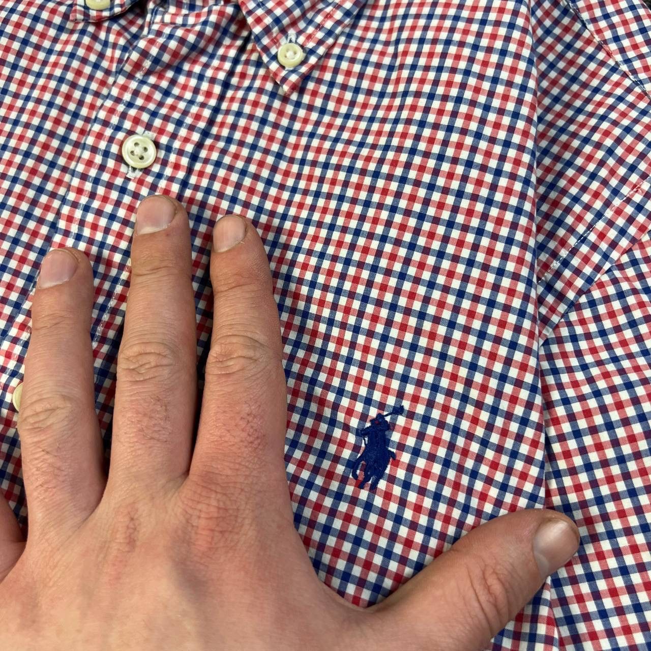 Polo Ralph Lauren Polo Ralph Lauren Luxury Mini Logo Checkered Button Up Shirt Size US S / EU 44-46 / 1 - 4 Thumbnail