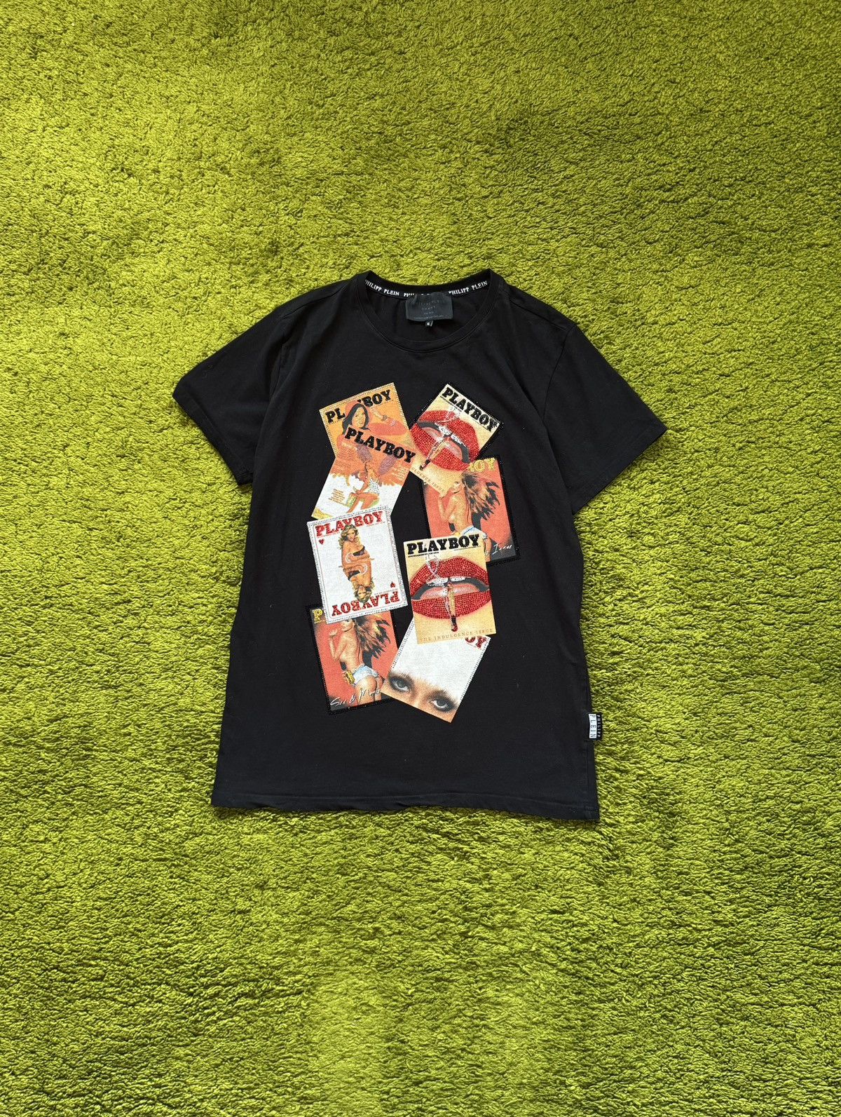 Philipp Plein × Playboy Philipp Plein x Playboy rhinestones logo t-shirt Size US XL / EU 56 / 4 - 1 Thumbnail