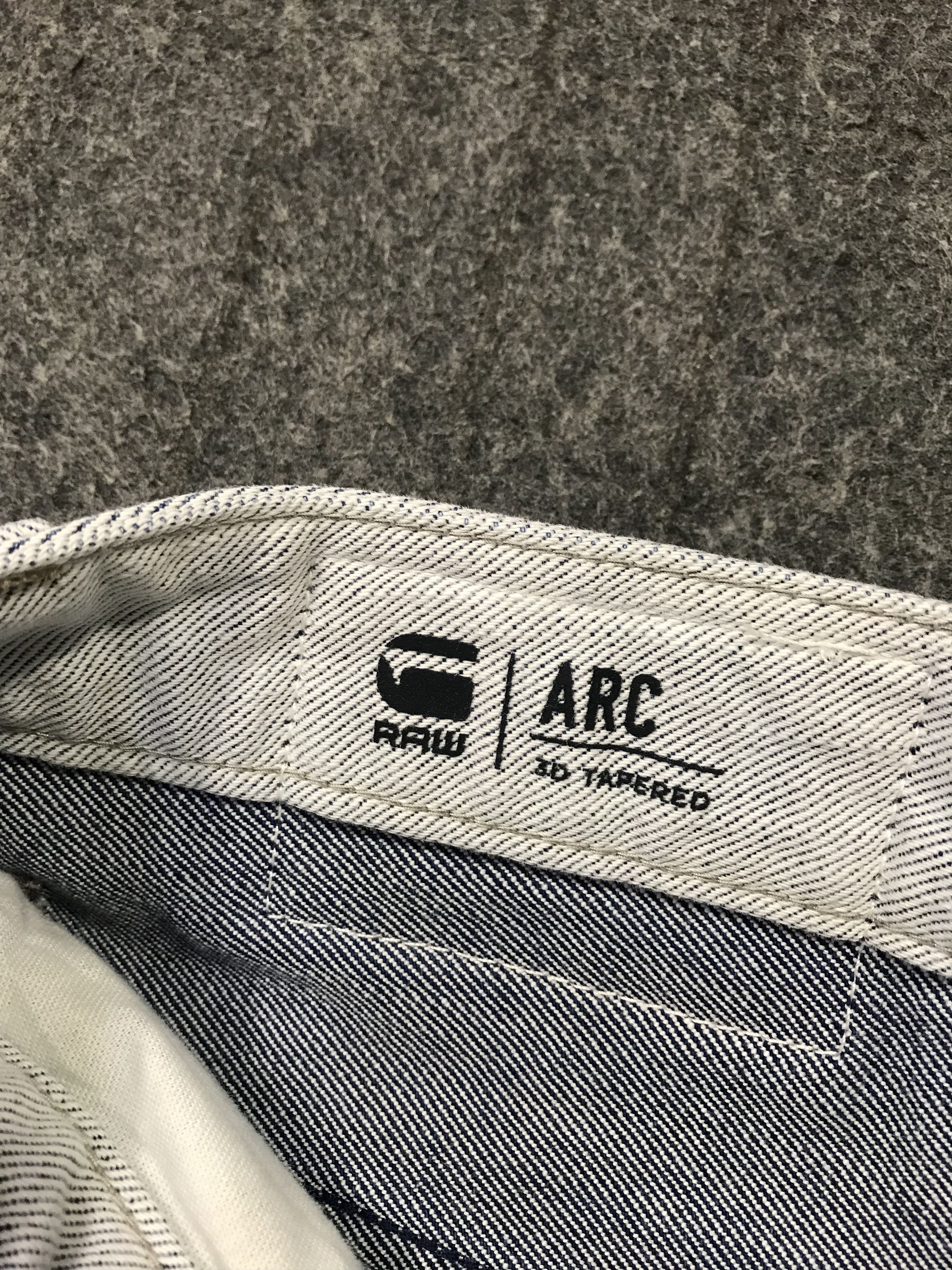 G-Star × Vintage GS Star Restore Denim Arc Tapered Indigo Pant Straight Cut Size US 36 / EU 52 - 8 Thumbnail