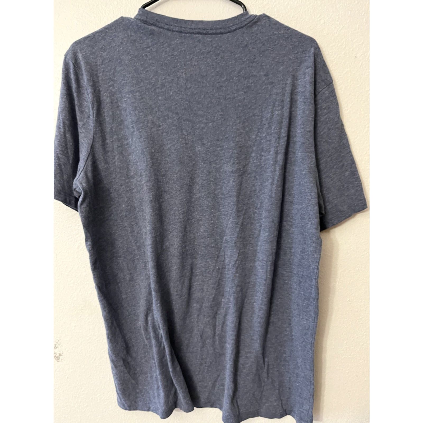 Puma PUMA Shirt Mens Large Blue Logo Short Sleeve Basic Graphic Tee Crew Neck Cotton Sportswear 90s Theme Mens Size US L / EU 52-54 / 3 - 2 Thumbnail
