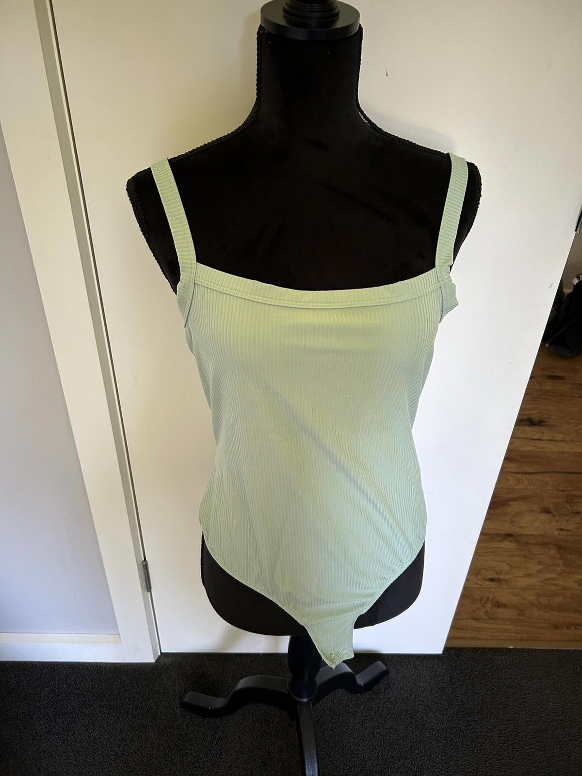 Kokaine Kookai Khaki Pastel Green Bodysuit - Size 2 sz 6 (002) Size XS / US 0-2 / IT 36-38 - 1 Thumbnail