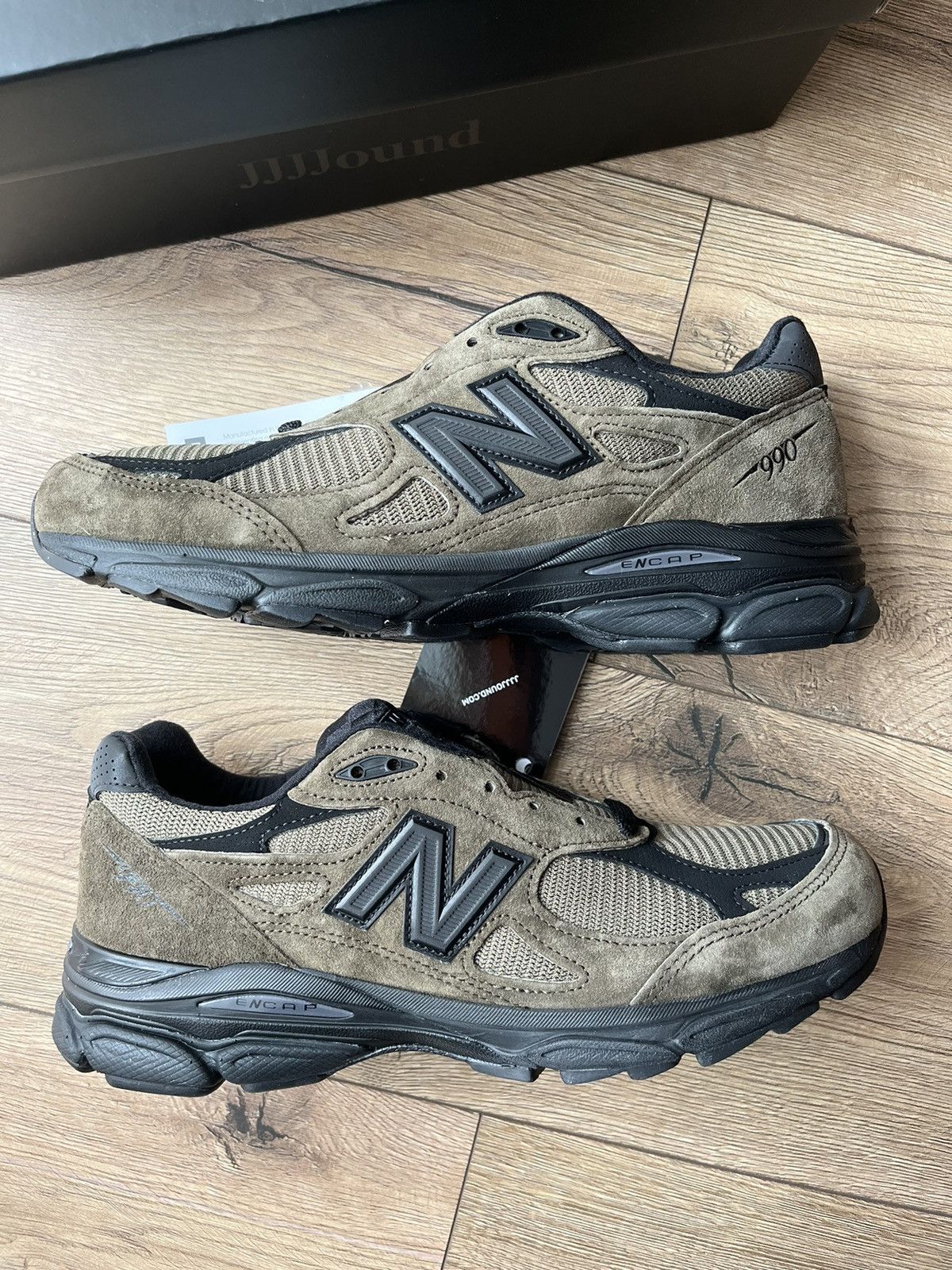 Jjjjound × New Balance New Balance 990 V3 JJJJound Brown Black - 8.5 US /  42 EU | Grailed