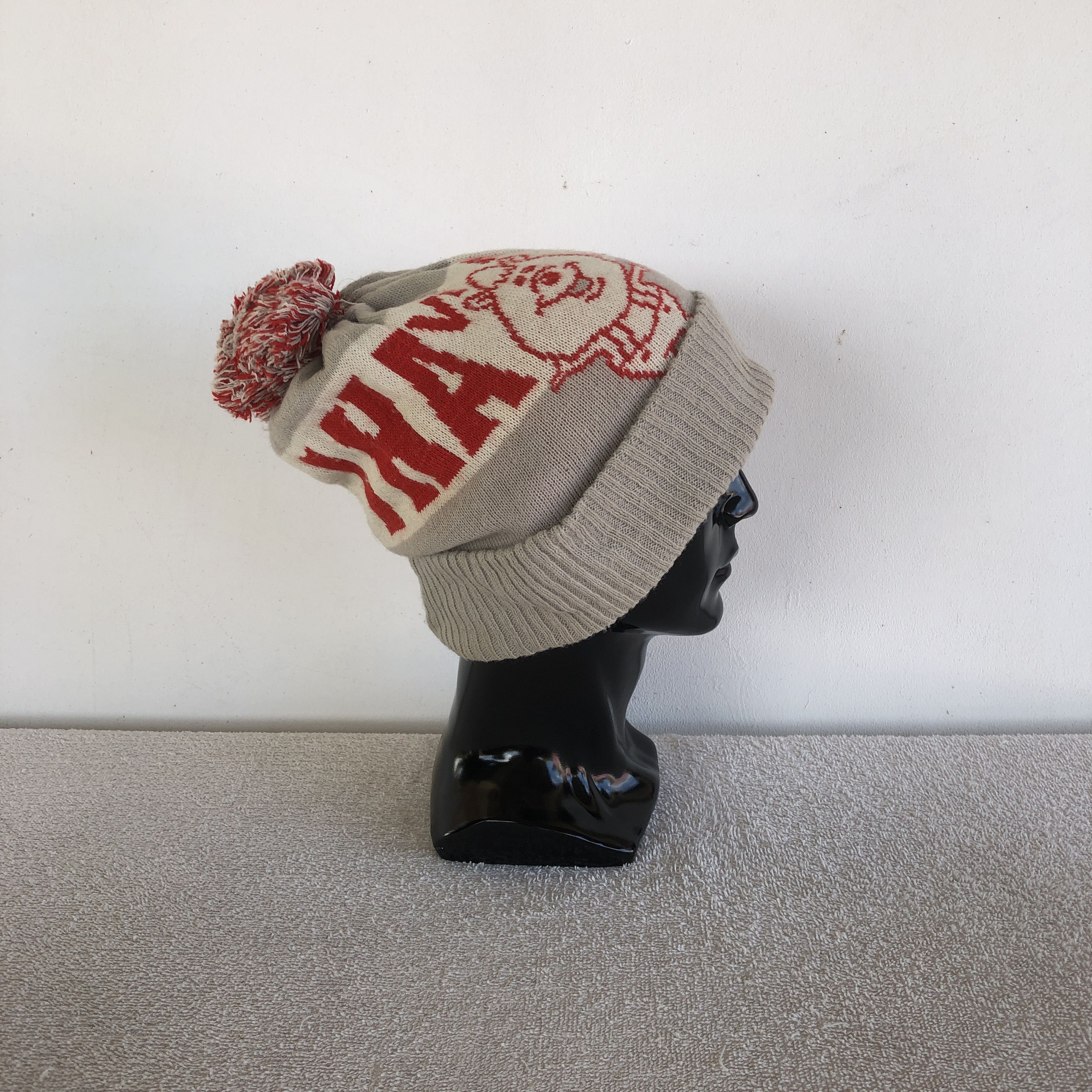 Japanese Brand Vintage Japanese W&C Beanie Snow Caps Pom Pom Hats Size ONE SIZE - 3 Thumbnail