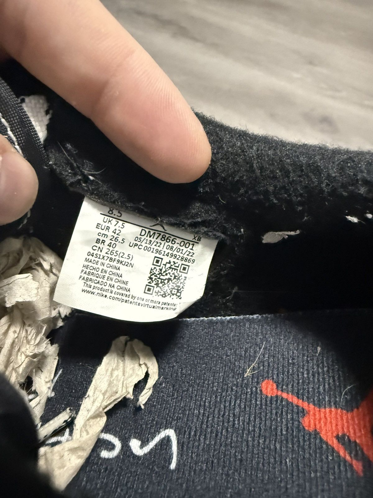 Nike × Travis Scott Travis Scott x Air Jordan 1 Retro Low OG SP 'Black Phantom' Size US 8.5 / EU 41-42 - 7 Thumbnail
