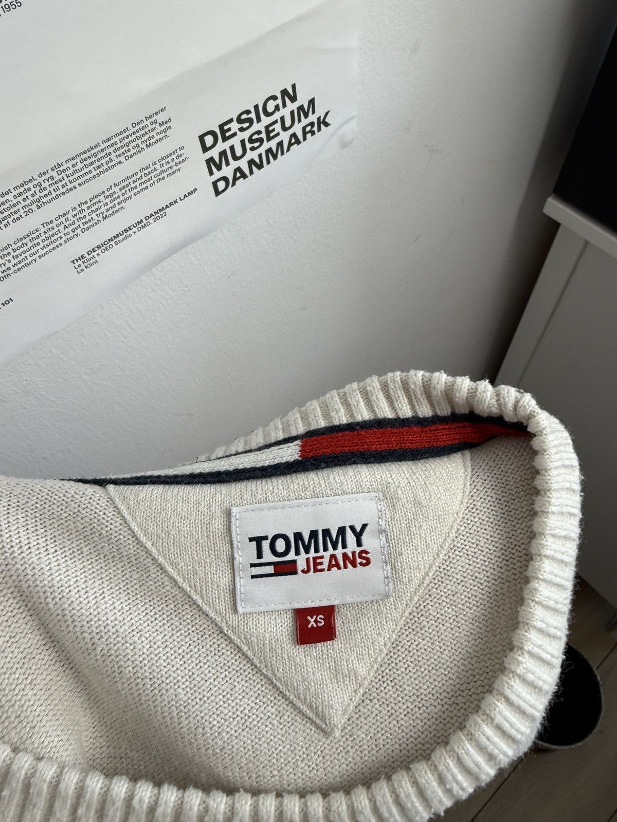 Designer × Tommy Hilfiger Tommy Jeans flag logo sweater XS fit S designer old money y2k Size US S / EU 44-46 / 1 - 5 Thumbnail