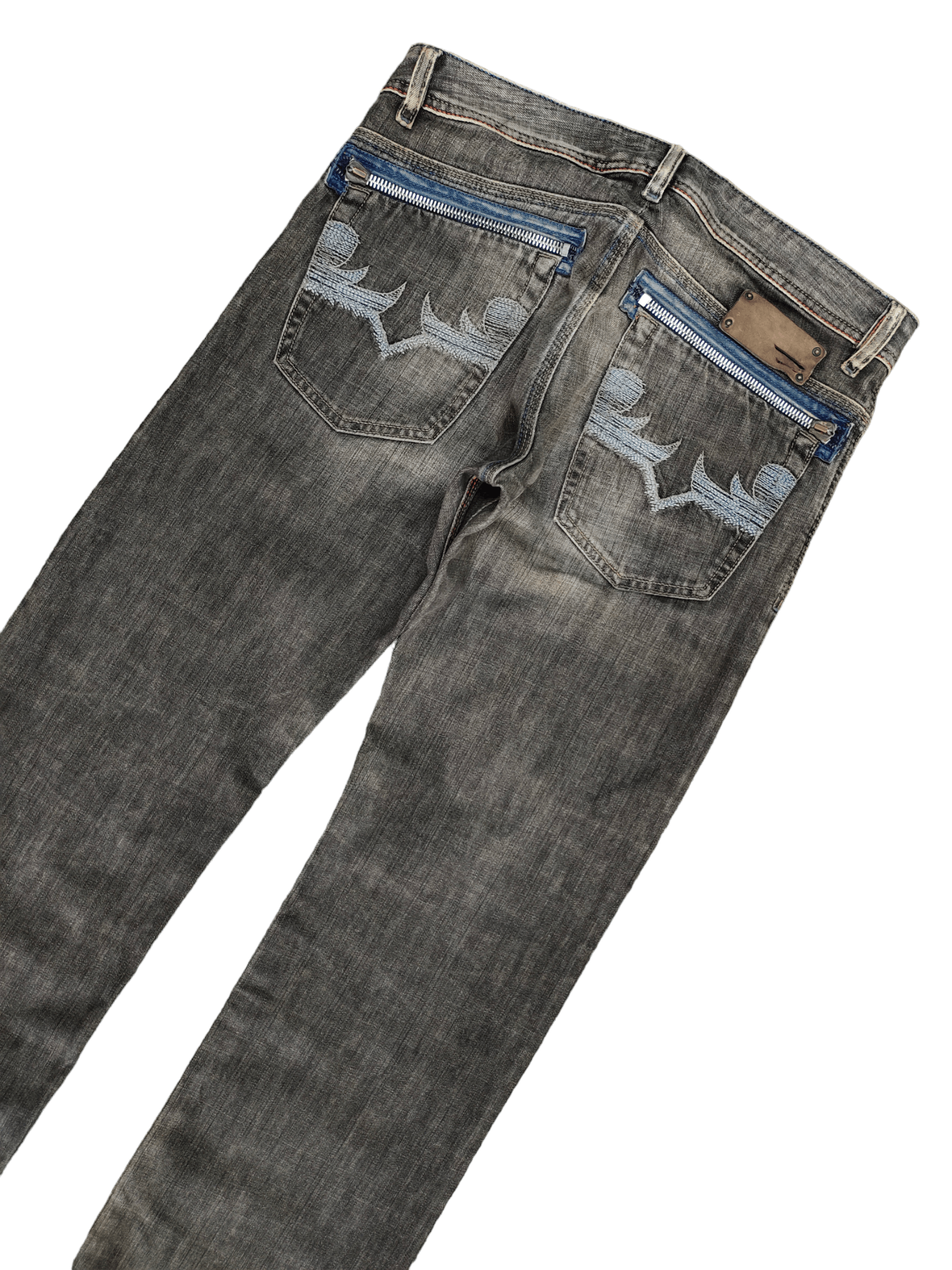 Diesel Vintage Y2k Diesel Native Embroidered Relaxed Denim Pants Size US 32 / EU 48 - 5 Thumbnail