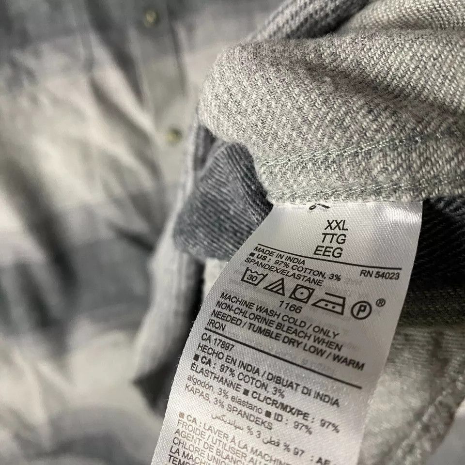 Old Navy Old Navy Flannel Shirt Men's XXL Regular Fit 2XL Gray Size US XXL / EU 58 / 5 - 6 Thumbnail