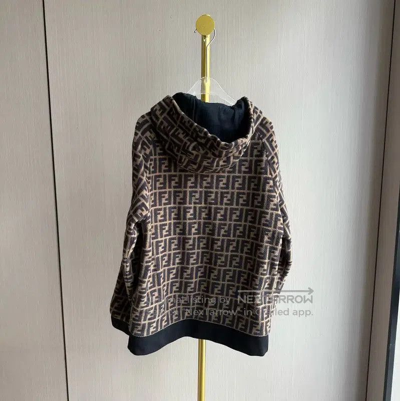 Fendi Fendi Brown Hooded Jacket for Women . Size M / US 6-8 / IT 42-44 - 2 Thumbnail