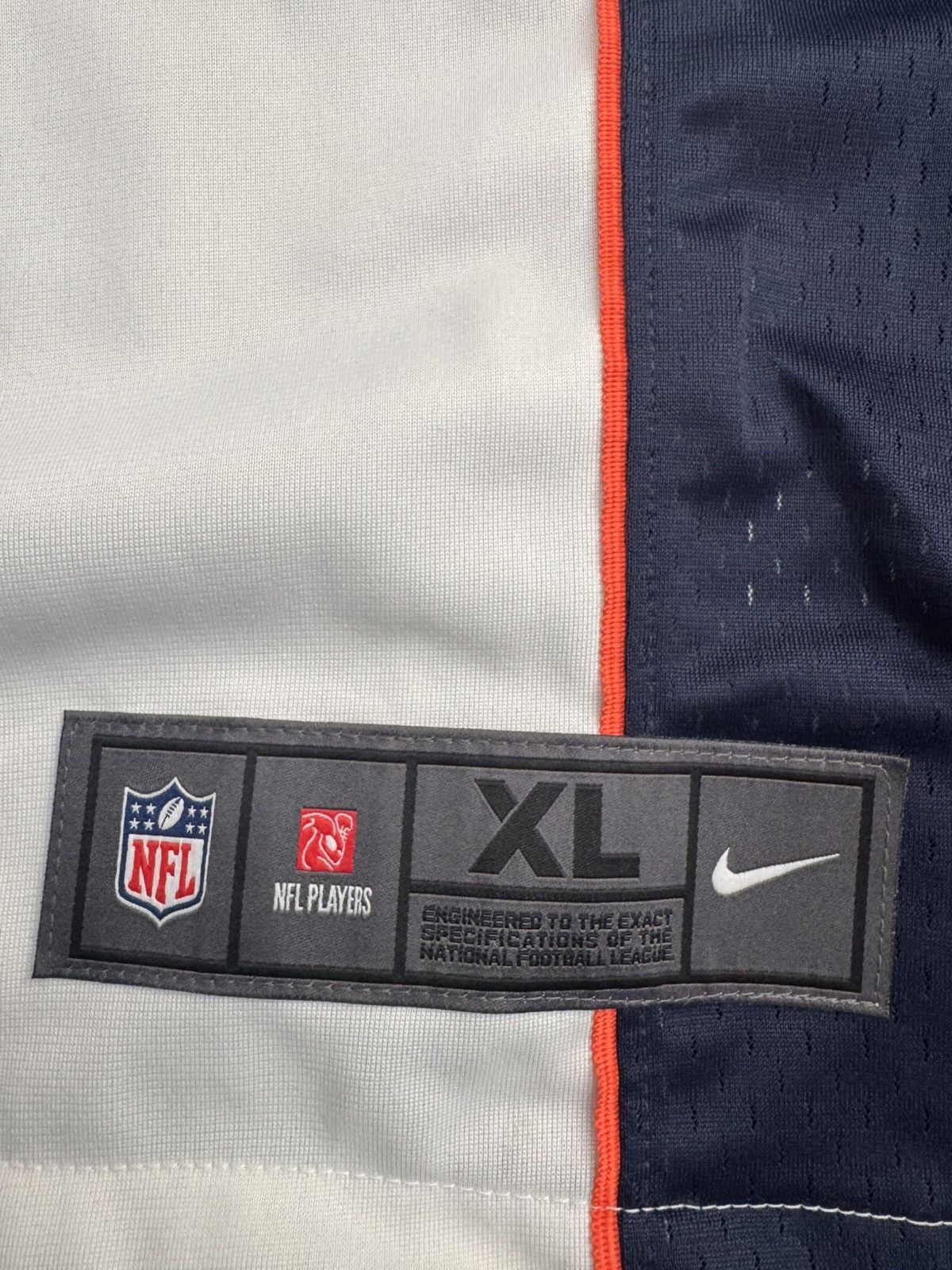 Nike Denver Broncos Russell Wilson #3 NFL Away Jersey MSRP $130 Size US XL / EU 56 / 4 - 2 Thumbnail