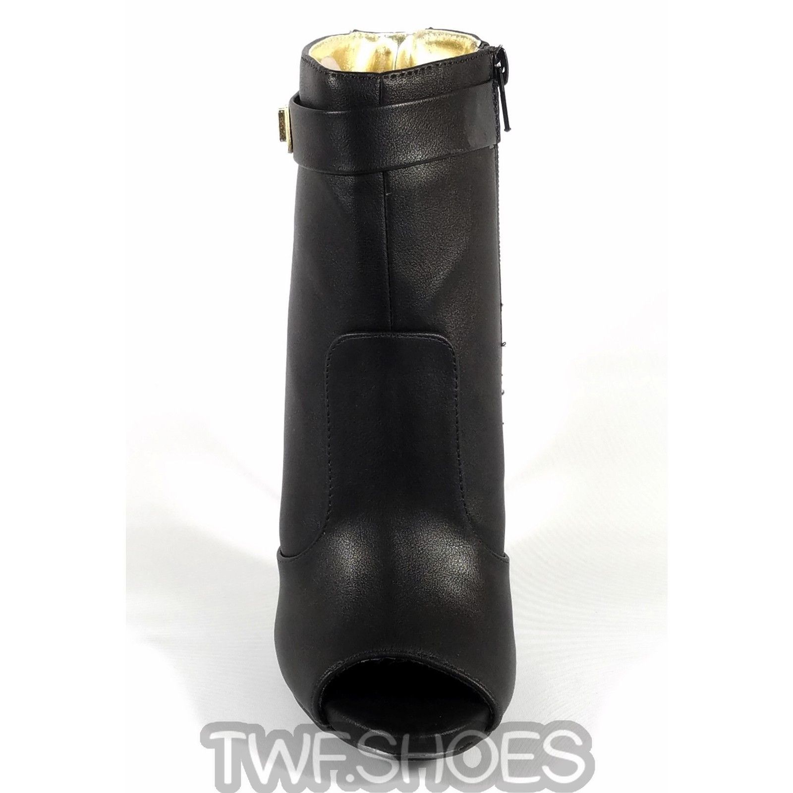 Other MM Adamarys Black Open Toe Ankle Boot 4.75" Spike Stiletto H Size US 6 / IT 36 - 4 Thumbnail