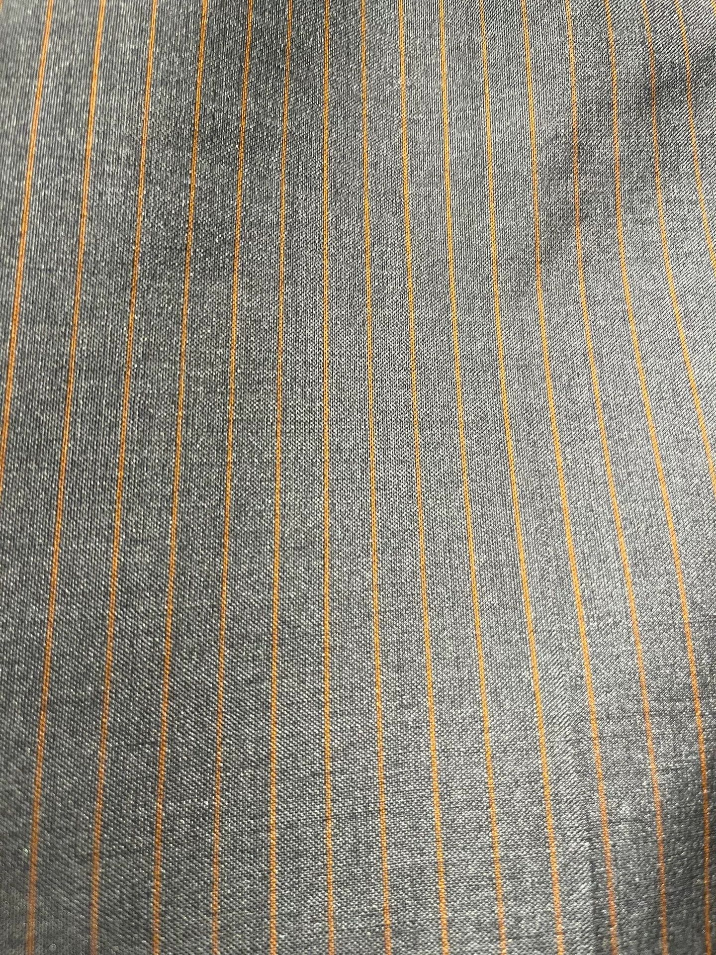 Prada Prada Gray Wide-Leg Trousers Orange Stripe 48 Size US 32 / EU 48 - 2 Thumbnail